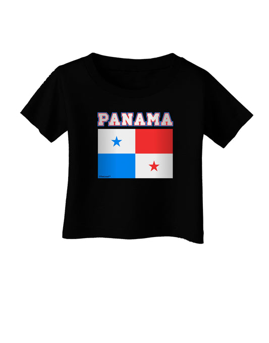 Panama Flag Dark Infant T-Shirt Dark-Infant T-Shirt-TooLoud-Black-06-Months-Davson Sales