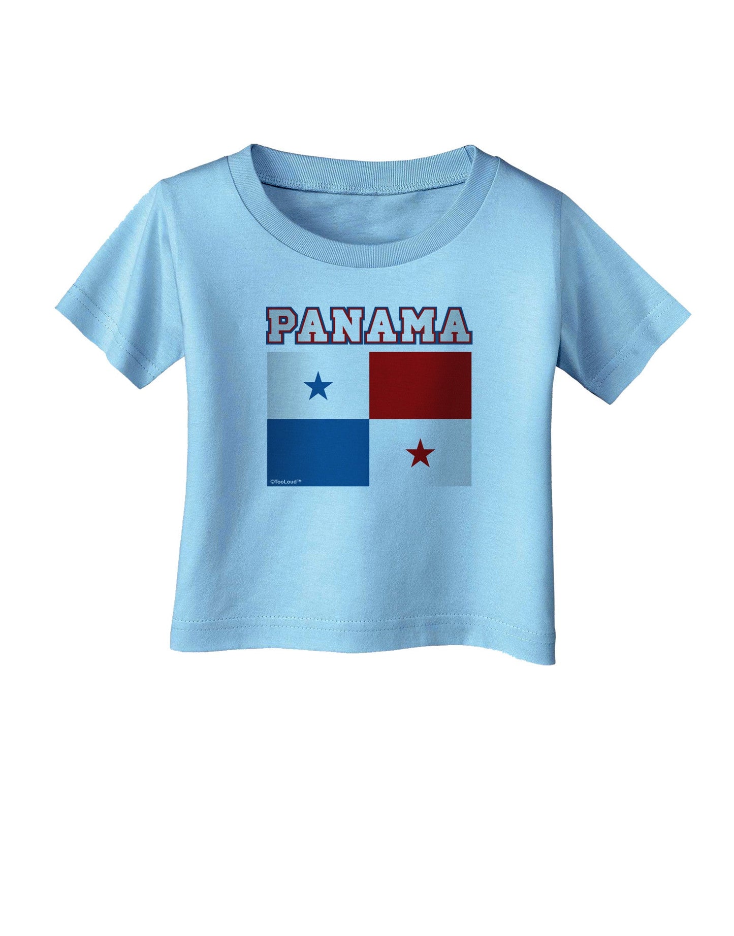 Panama Flag Infant T-Shirt-Infant T-Shirt-TooLoud-Aquatic-Blue-06-Months-Davson Sales