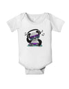 Panda DJ Baby Romper Bodysuit-Baby Romper-TooLoud-White-06-Months-Davson Sales