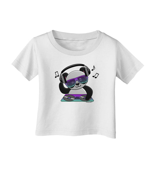 Panda DJ Infant T-Shirt-Infant T-Shirt-TooLoud-White-06-Months-Davson Sales