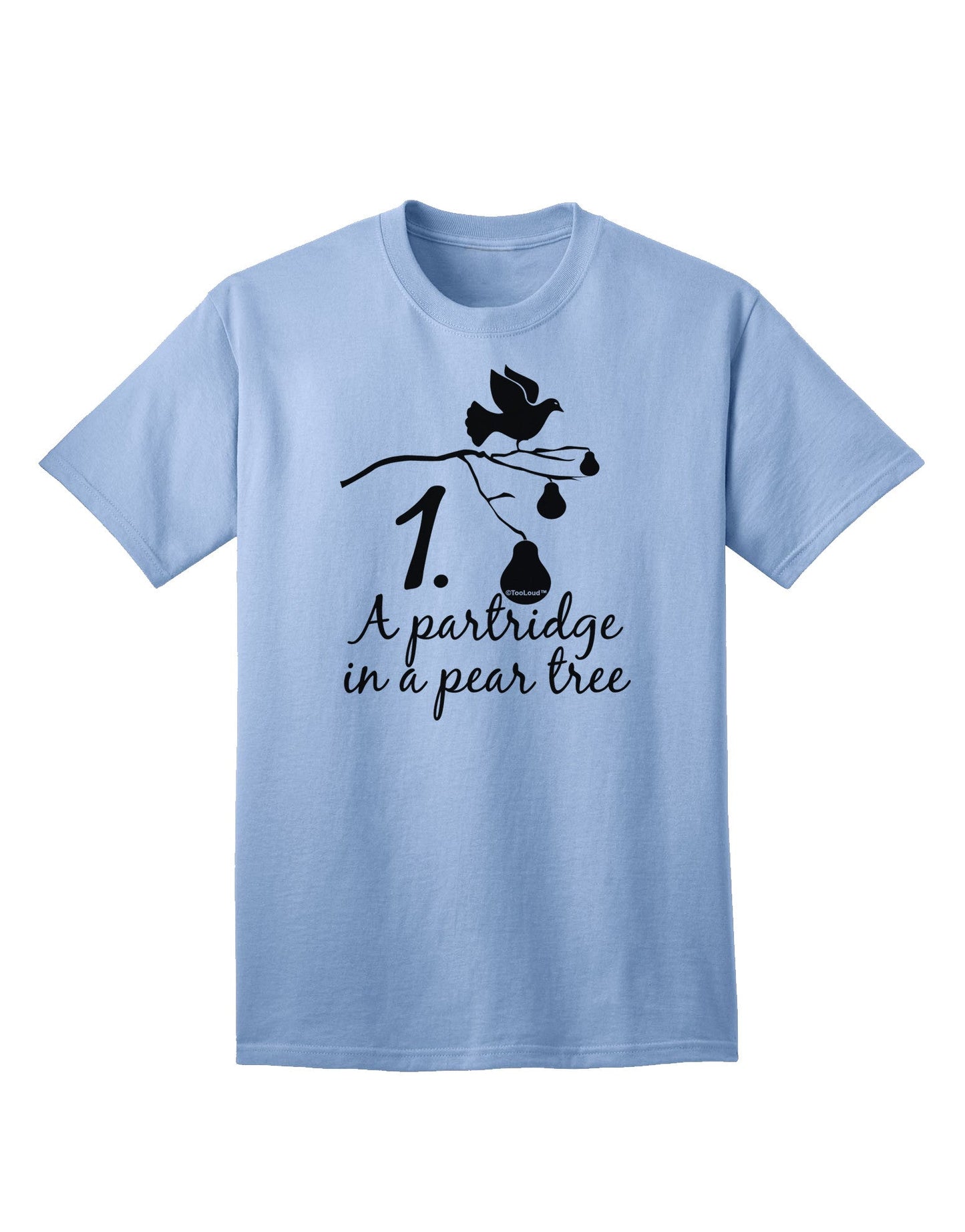 Partridge In A Pear Tree - Premium Adult Text T-Shirt for Ecommerce Enthusiasts-Mens T-shirts-TooLoud-Light-Blue-Small-Davson Sales
