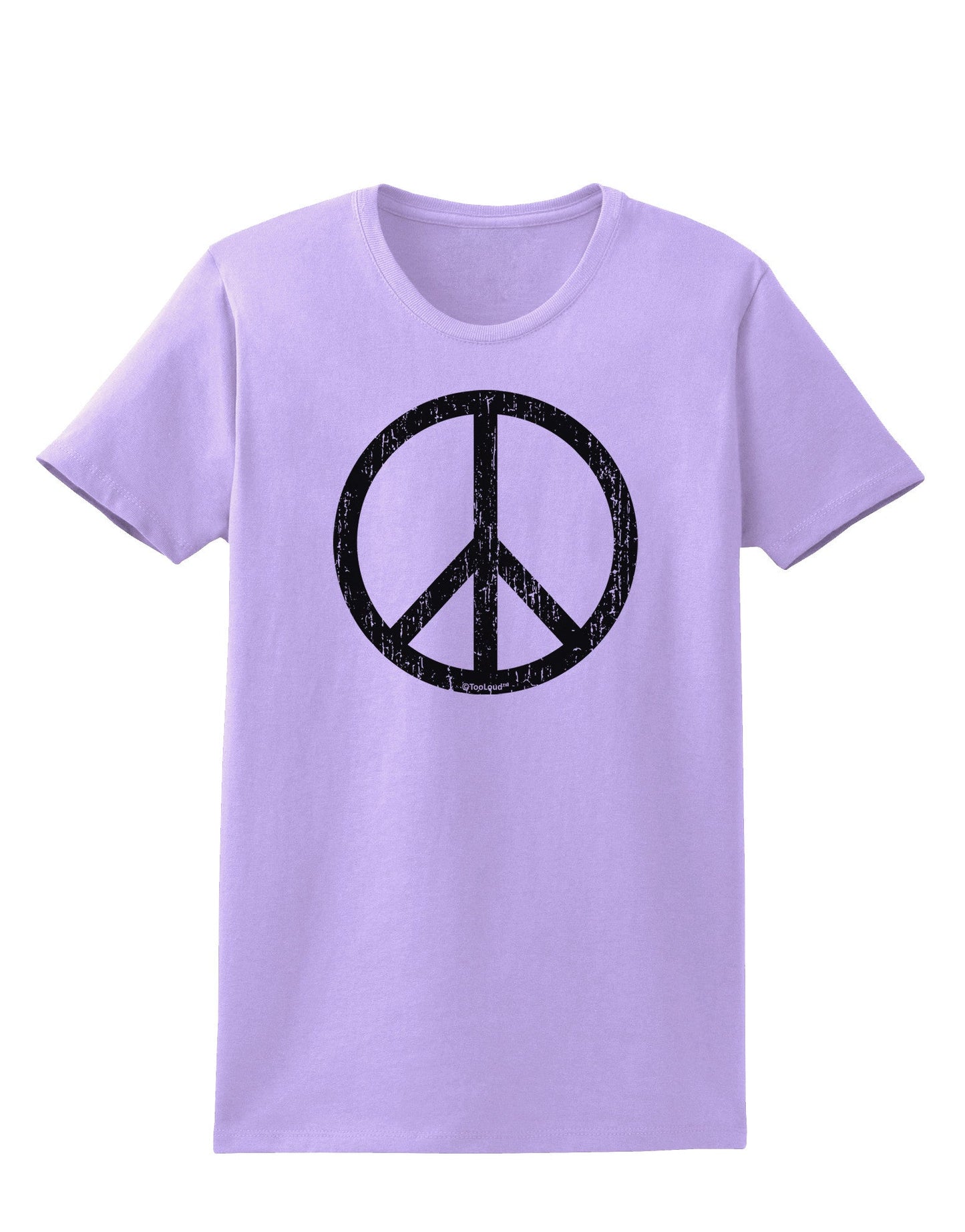 Peace Sign Symbol - Distressed Womens T-Shirt-Womens T-Shirt-TooLoud-Lavender-X-Small-Davson Sales