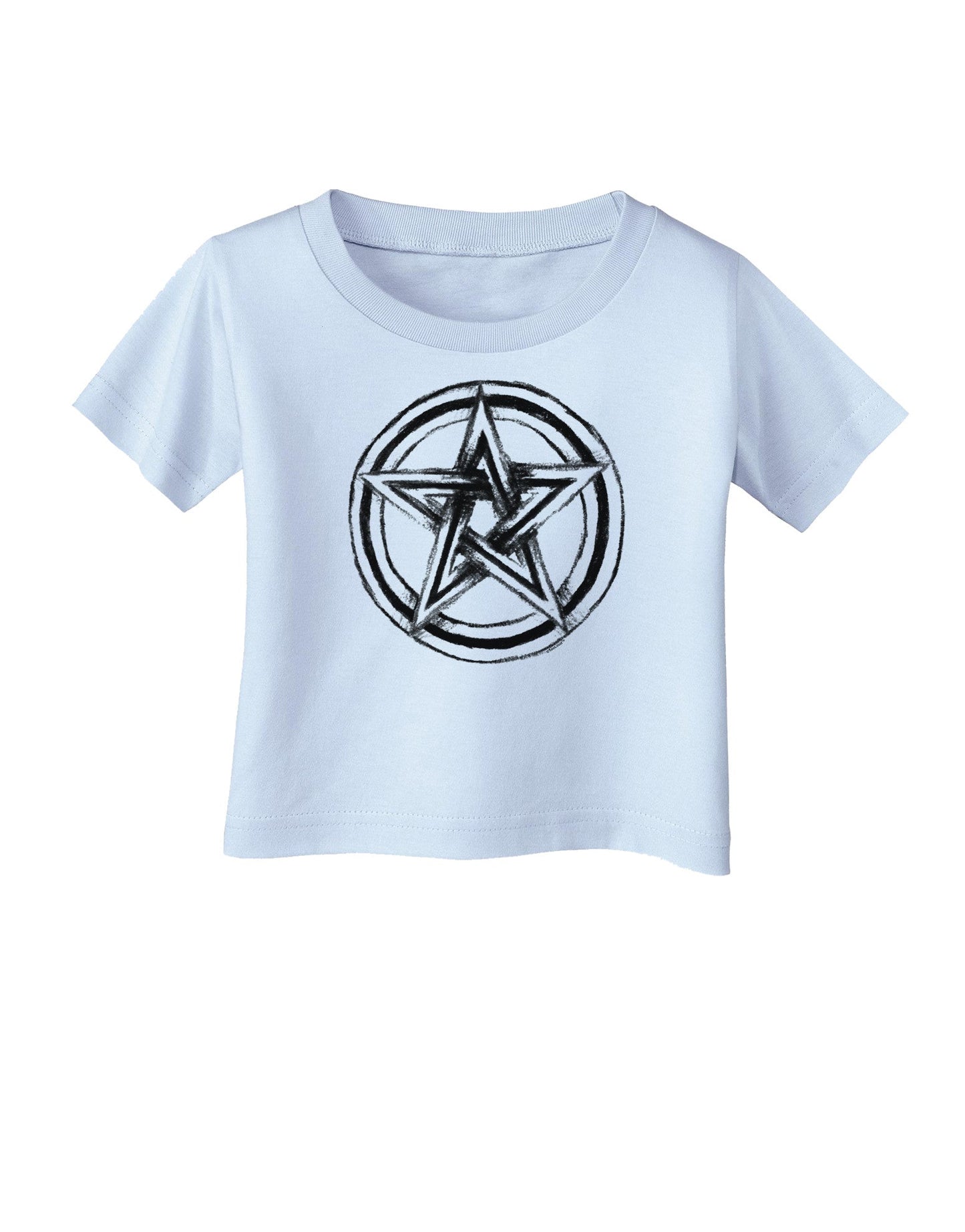 Pentacle Magick Witchcraft Star Infant T-Shirt-Infant T-Shirt-TooLoud-Light-Blue-06-Months-Davson Sales