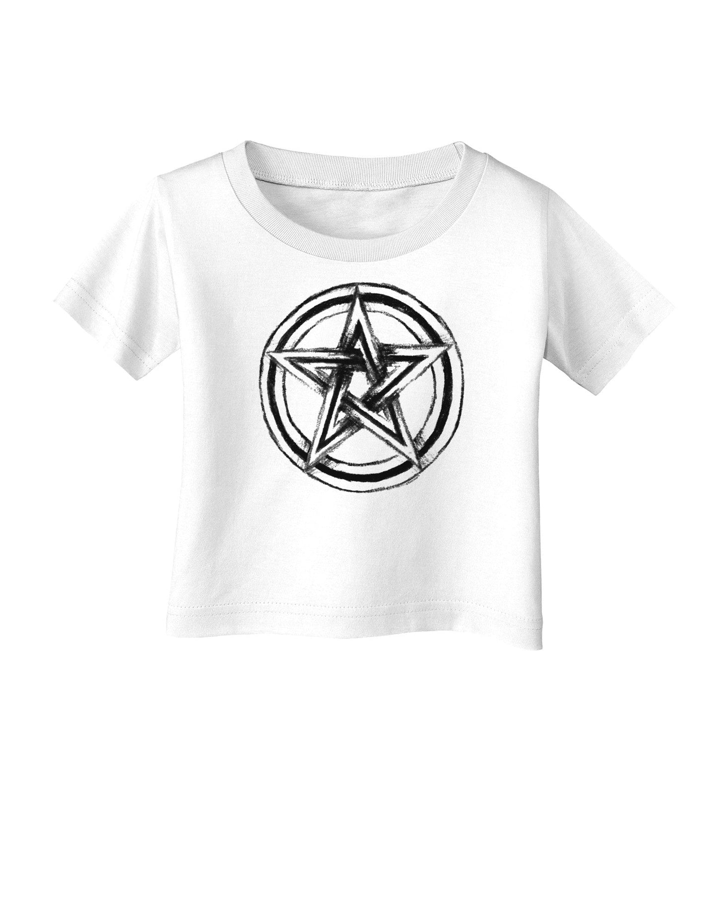 Pentacle Magick Witchcraft Star Infant T-Shirt-Infant T-Shirt-TooLoud-White-06-Months-Davson Sales