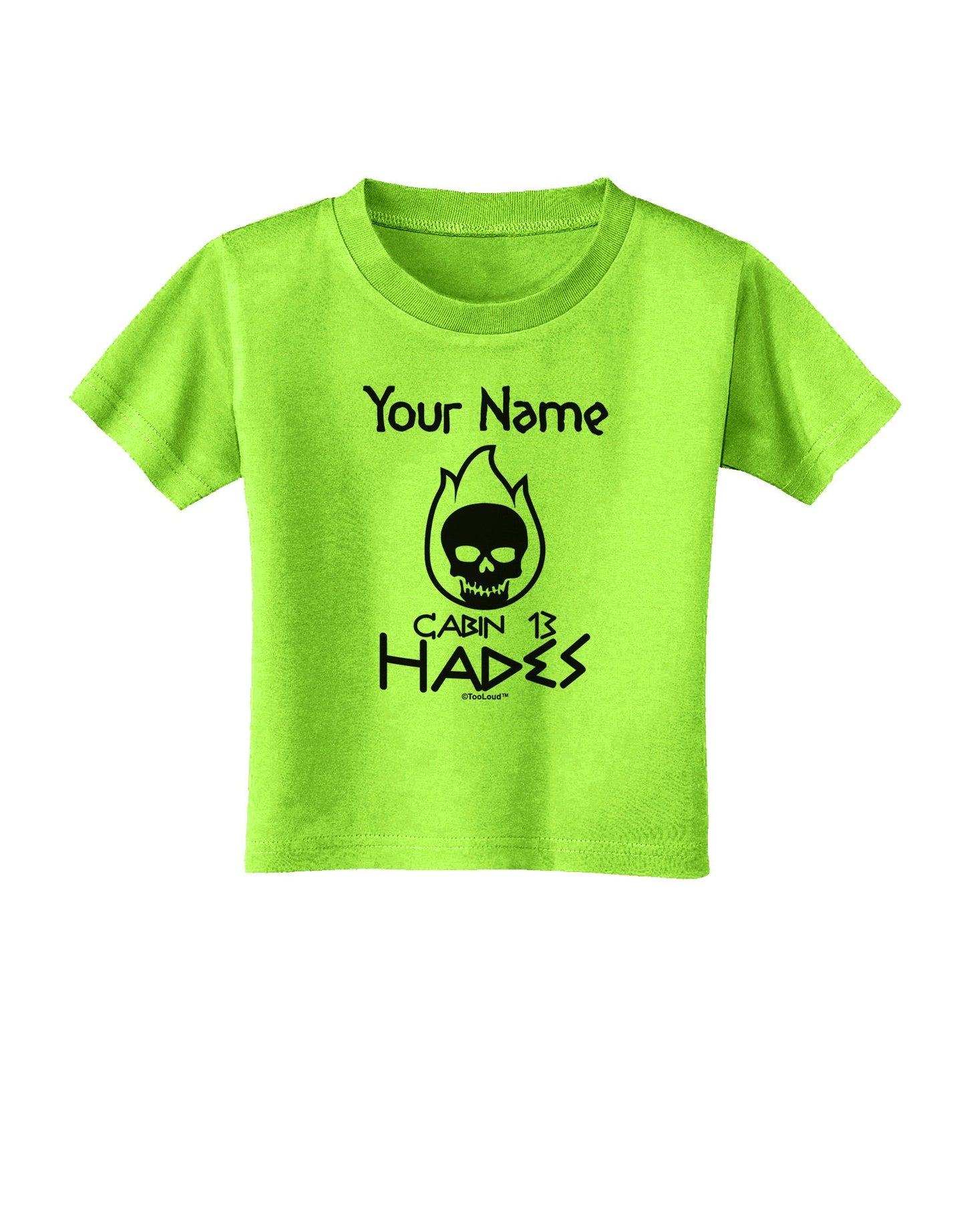 Personalized Cabin 13 Hades Toddler T-Shirt-Toddler T-Shirt-TooLoud-Lime-Green-2T-Davson Sales