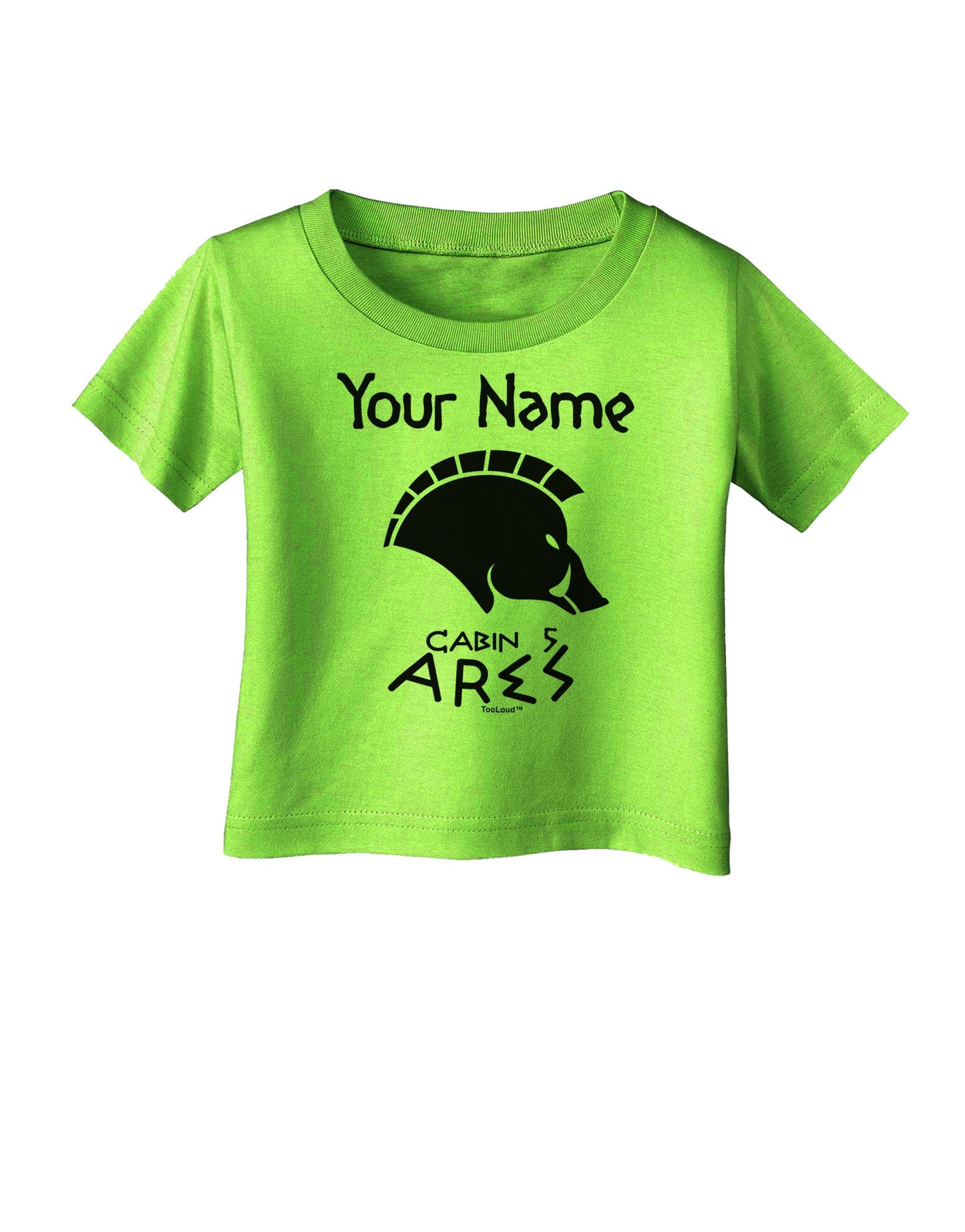 Personalized Cabin 5 Ares Infant T-Shirt-Infant T-Shirt-TooLoud-Lime-Green-06-Months-Davson Sales