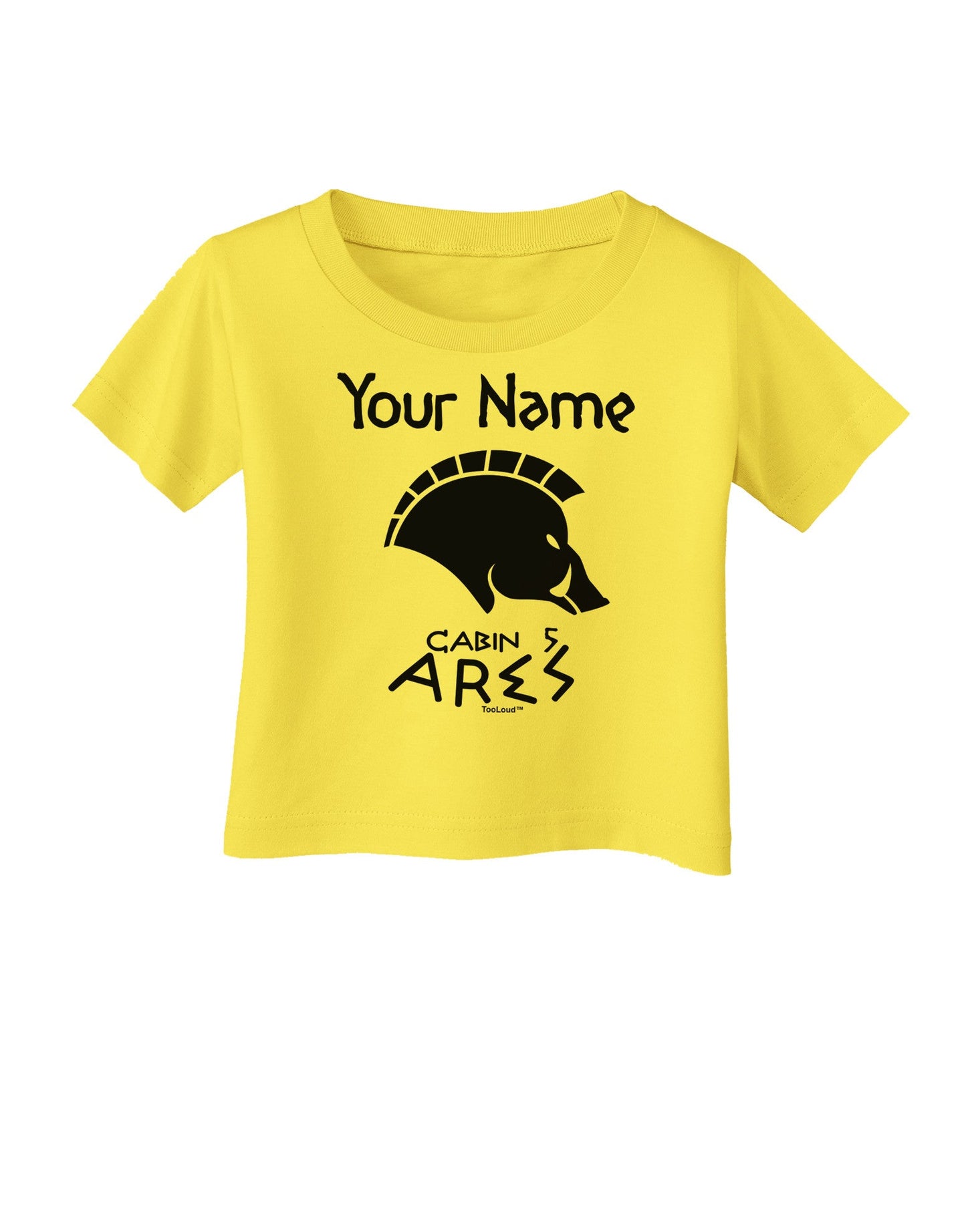 Personalized Cabin 5 Ares Infant T-Shirt-Infant T-Shirt-TooLoud-Yellow-06-Months-Davson Sales