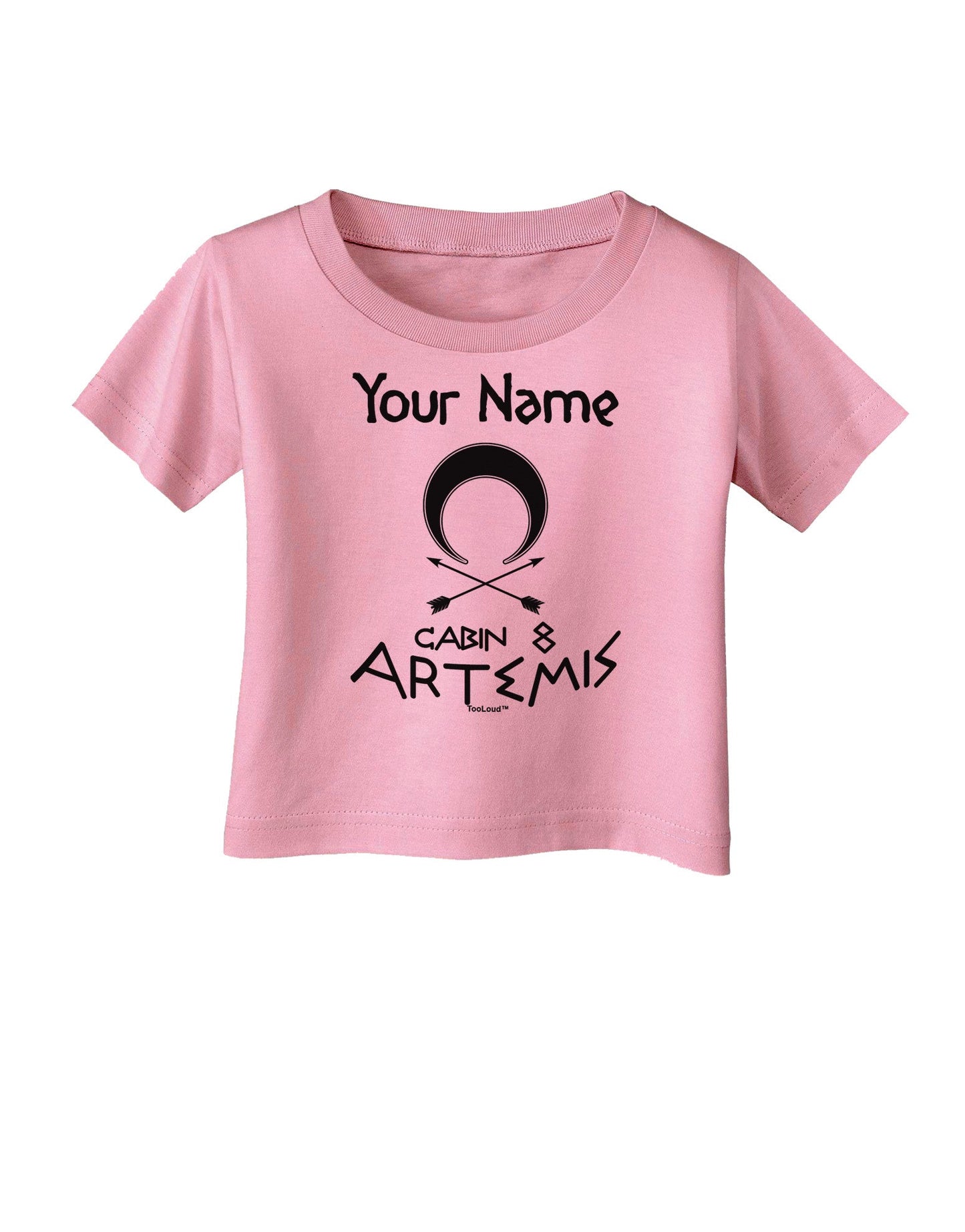 Personalized Cabin 8 Artemis Infant T-Shirt-Infant T-Shirt-TooLoud-Candy-Pink-06-Months-Davson Sales