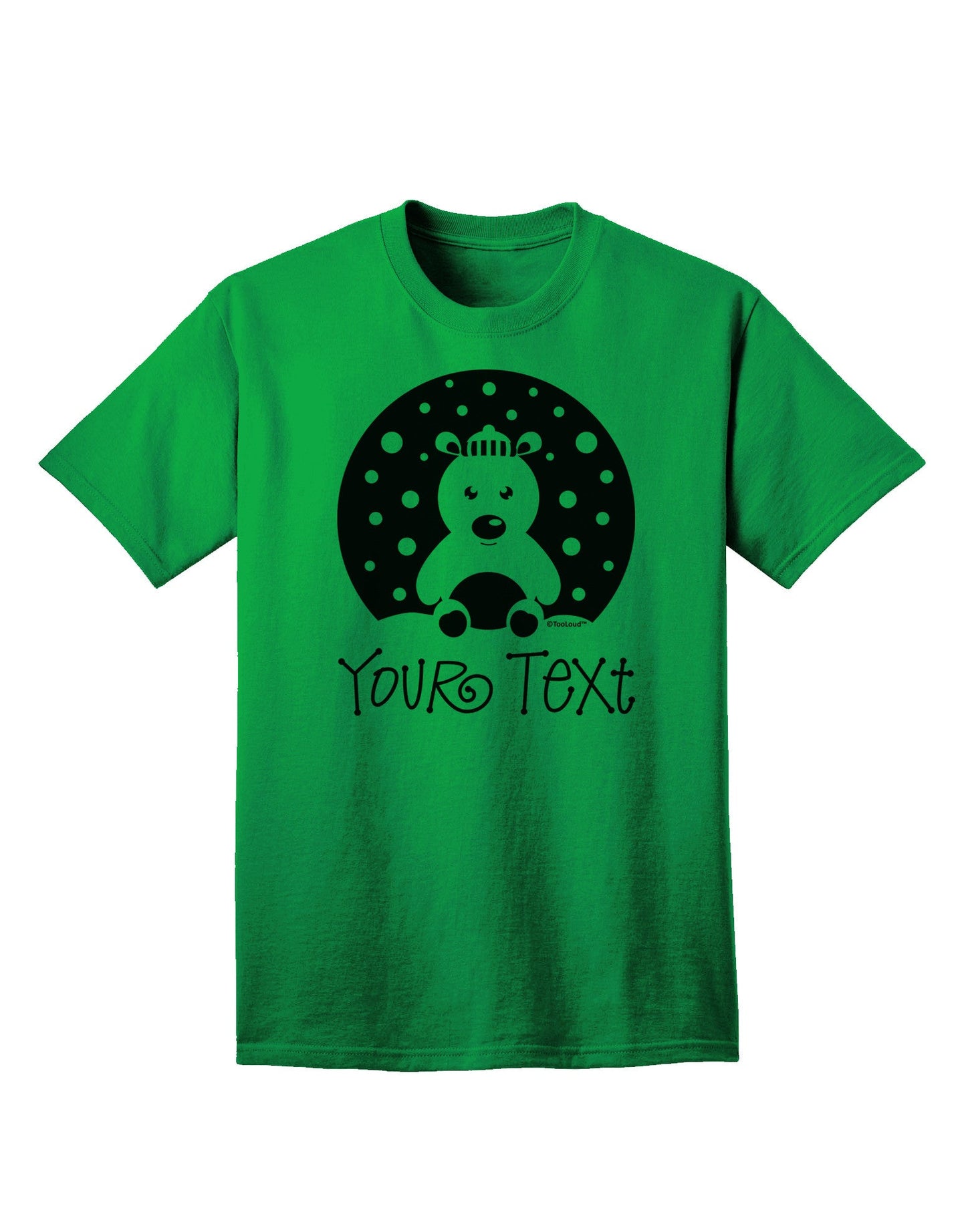 Personalized Matching Polar Bear Family Design - Your Text Adult T-Shirt-Mens T-Shirt-TooLoud-Kelly-Green-Small-Davson Sales