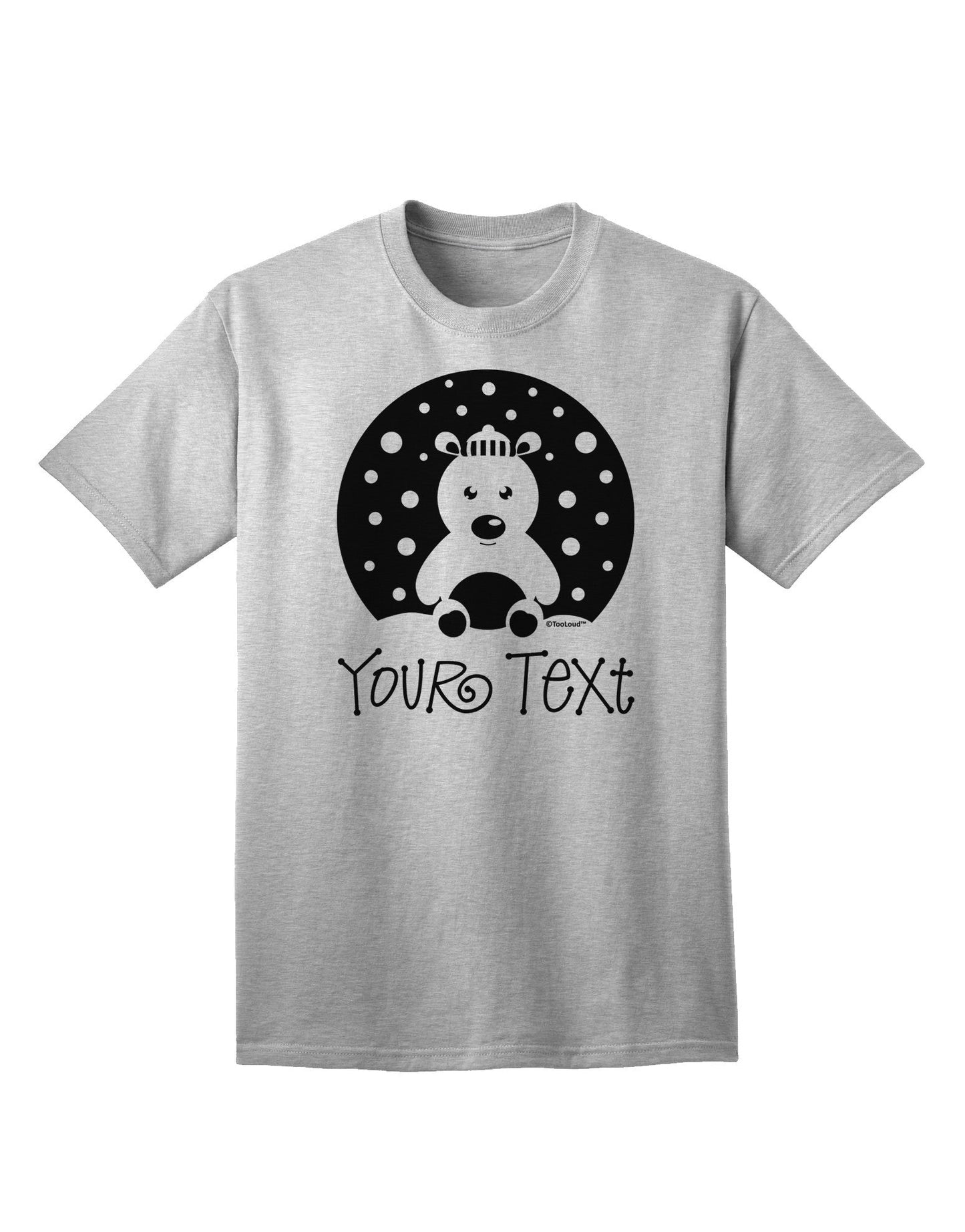 Personalized Matching Polar Bear Family Design - Your Text Adult T-Shirt-Mens T-Shirt-TooLoud-AshGray-Small-Davson Sales