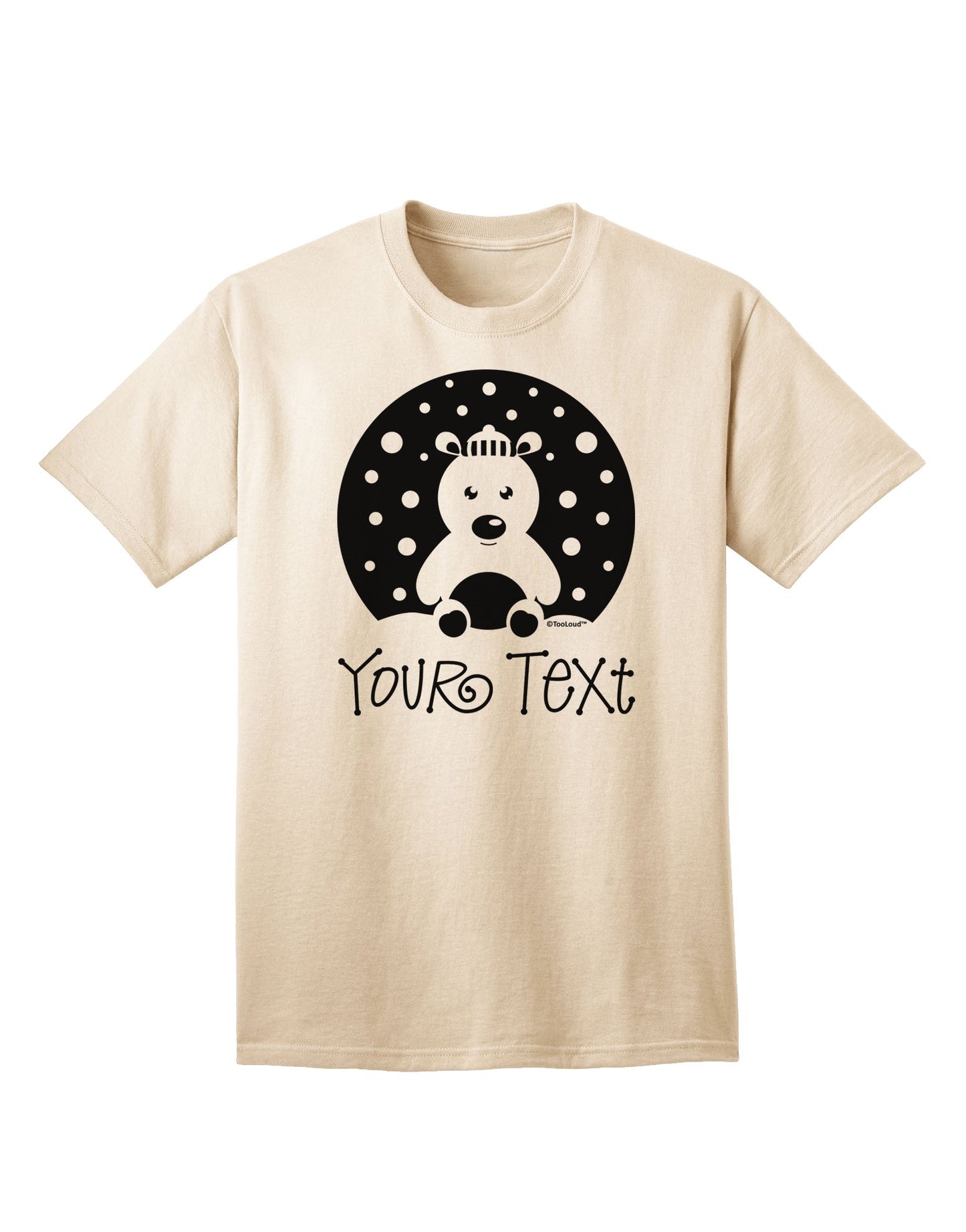 Personalized Matching Polar Bear Family Design - Your Text Adult T-Shirt-Mens T-Shirt-TooLoud-Natural-Small-Davson Sales