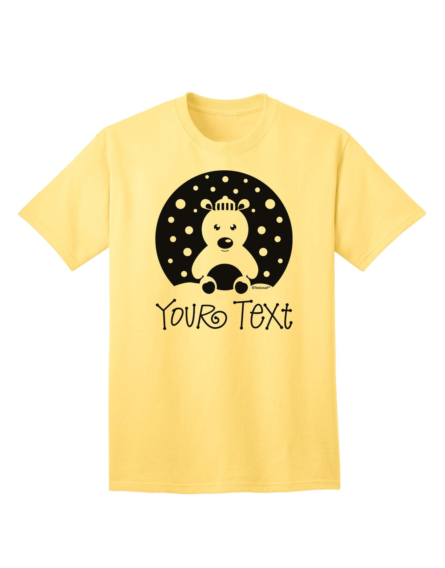Personalized Matching Polar Bear Family Design - Your Text Adult T-Shirt-Mens T-Shirt-TooLoud-Yellow-Small-Davson Sales