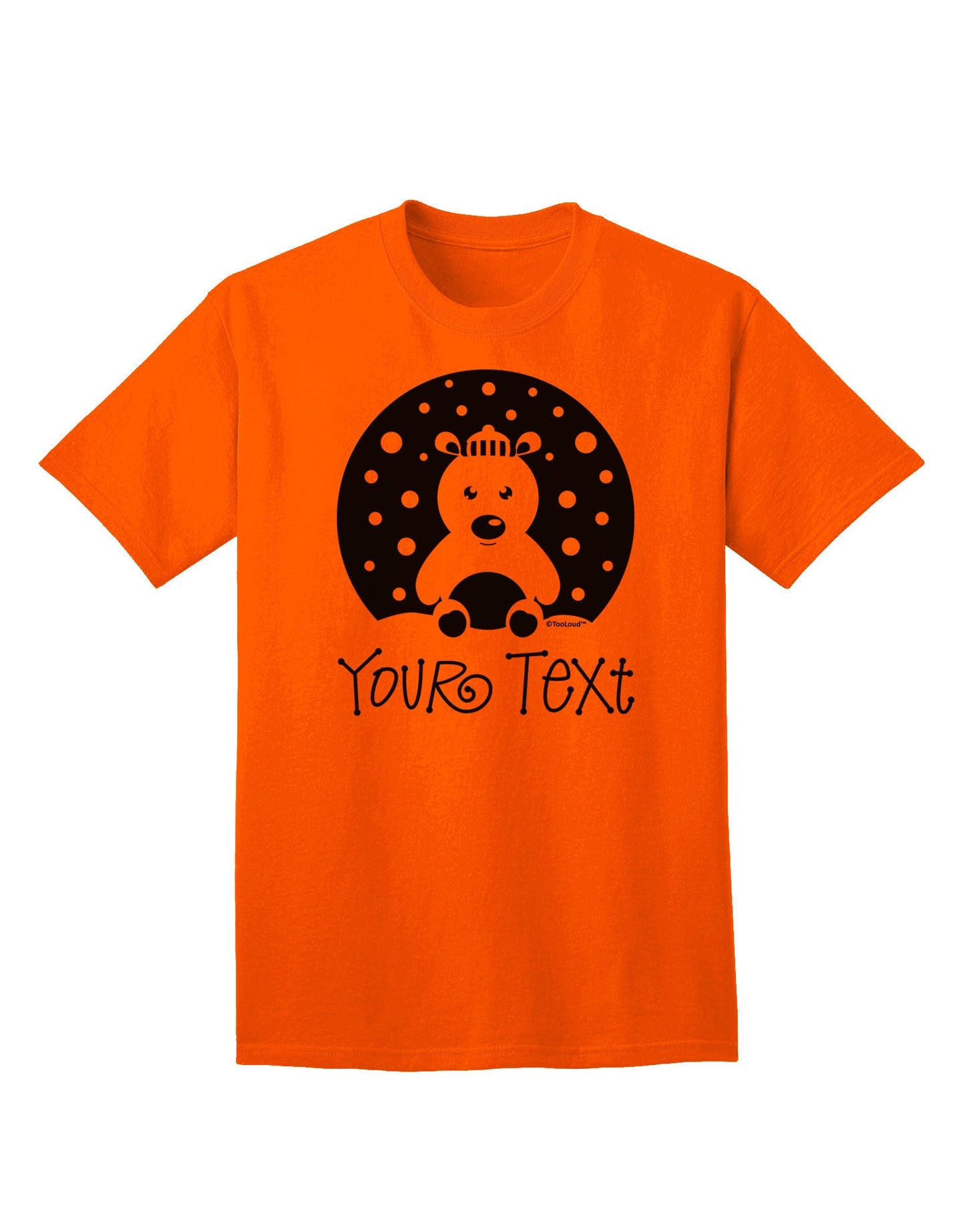 Personalized Matching Polar Bear Family Design - Your Text Adult T-Shirt-Mens T-Shirt-TooLoud-Orange-Small-Davson Sales