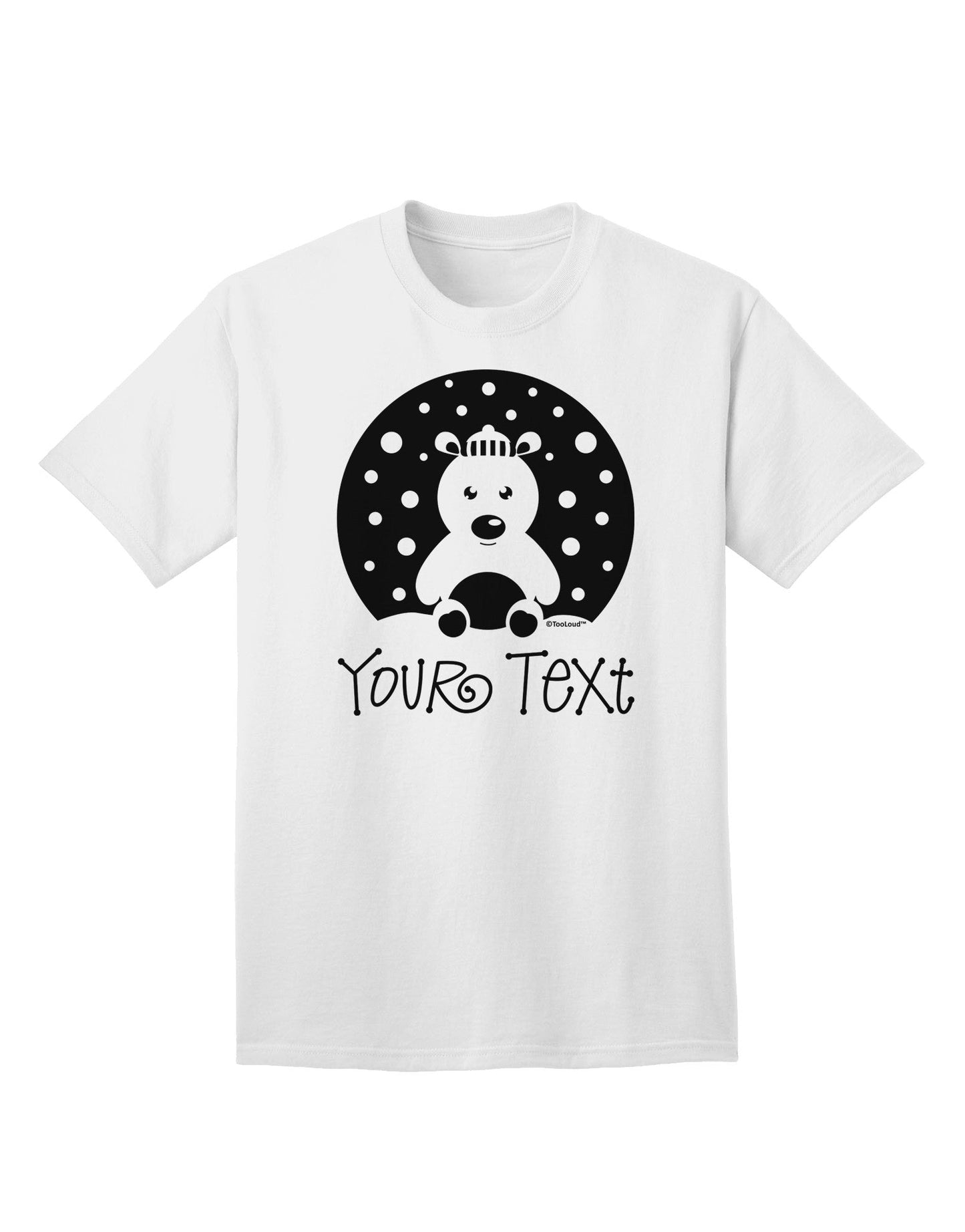 Personalized Matching Polar Bear Family Design - Your Text Adult T-Shirt-Mens T-Shirt-TooLoud-White-Small-Davson Sales