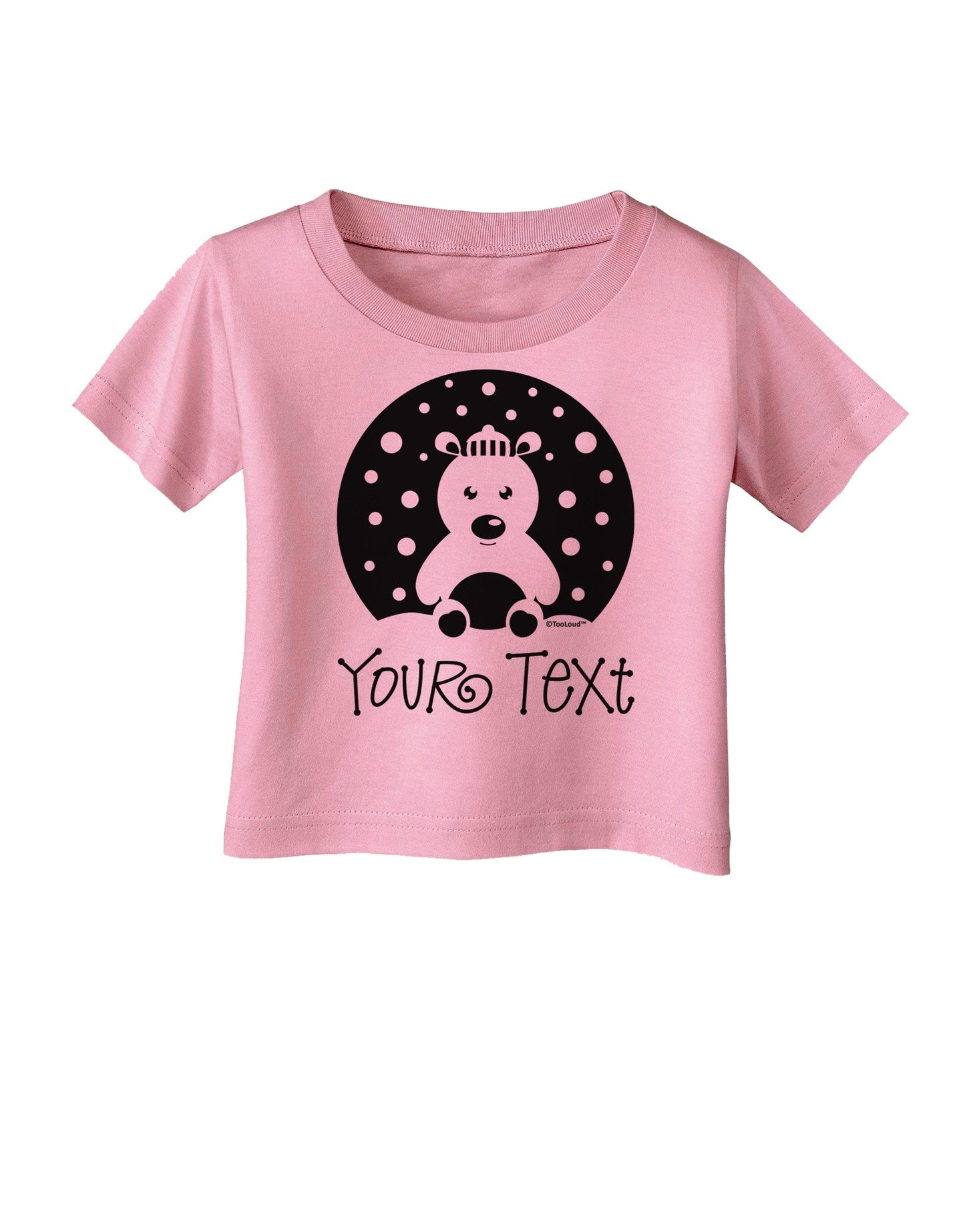 Personalized Matching Polar Bear Family Design - Your Text Infant T-Shirt-Infant T-Shirt-TooLoud-Candy-Pink-06-Months-Davson Sales