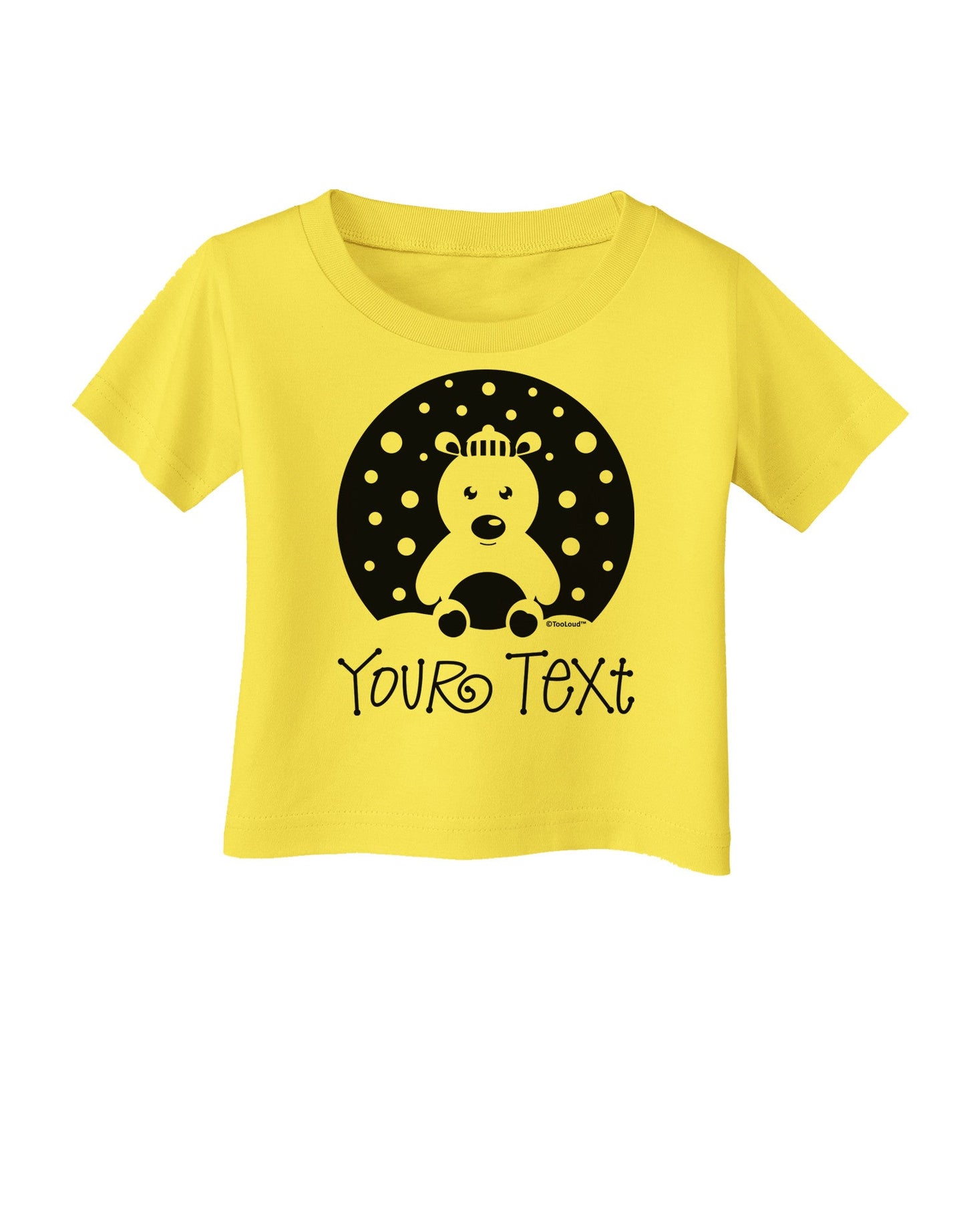 Personalized Matching Polar Bear Family Design - Your Text Infant T-Shirt-Infant T-Shirt-TooLoud-Yellow-06-Months-Davson Sales