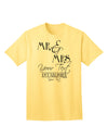 Personalized Mr and Mrs -Name- Established -Date- Design Adult T-Shirt-Mens T-Shirt-TooLoud-Yellow-Small-Davson Sales
