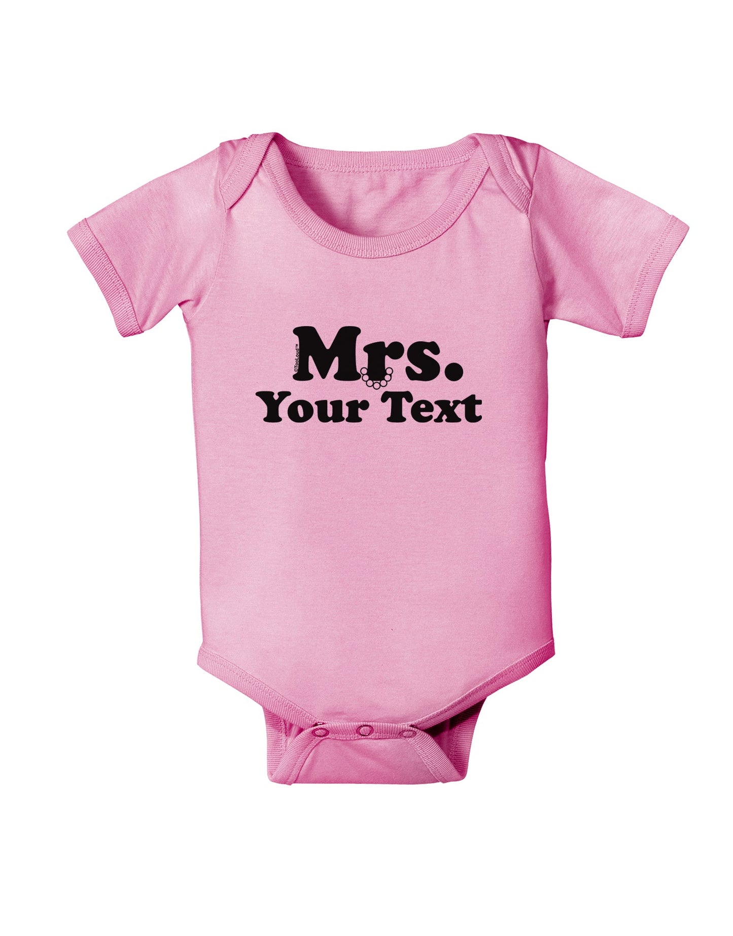 Personalized Mrs Classy Baby Romper Bodysuit by TooLoud-Baby Romper-TooLoud-Light-Pink-06-Months-Davson Sales