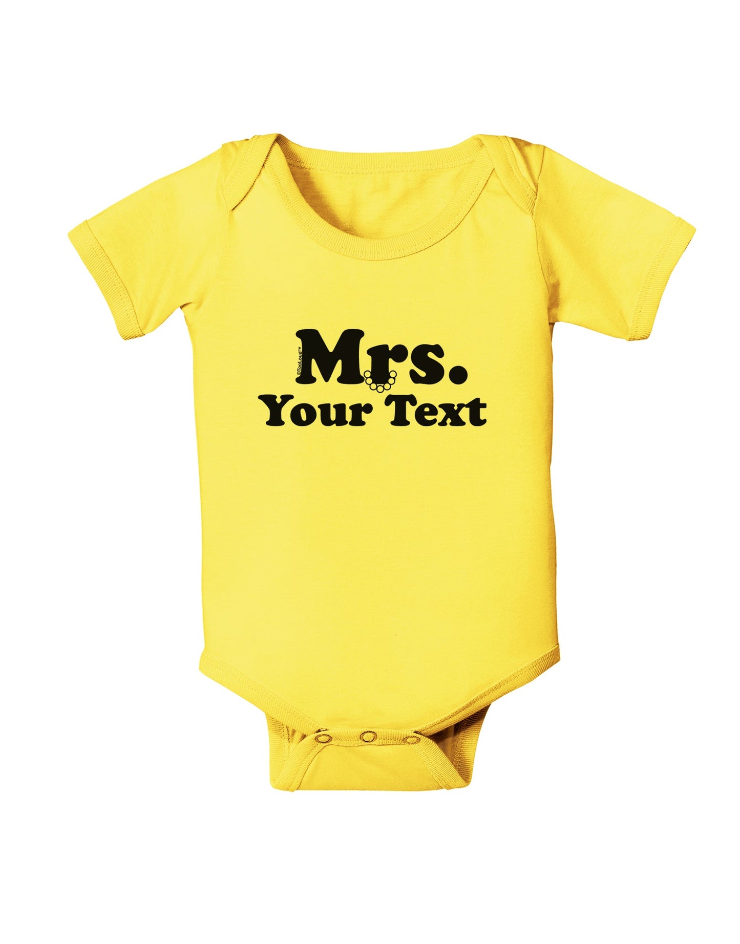 Personalized Mrs Classy Baby Romper Bodysuit by TooLoud-Baby Romper-TooLoud-Yellow-06-Months-Davson Sales