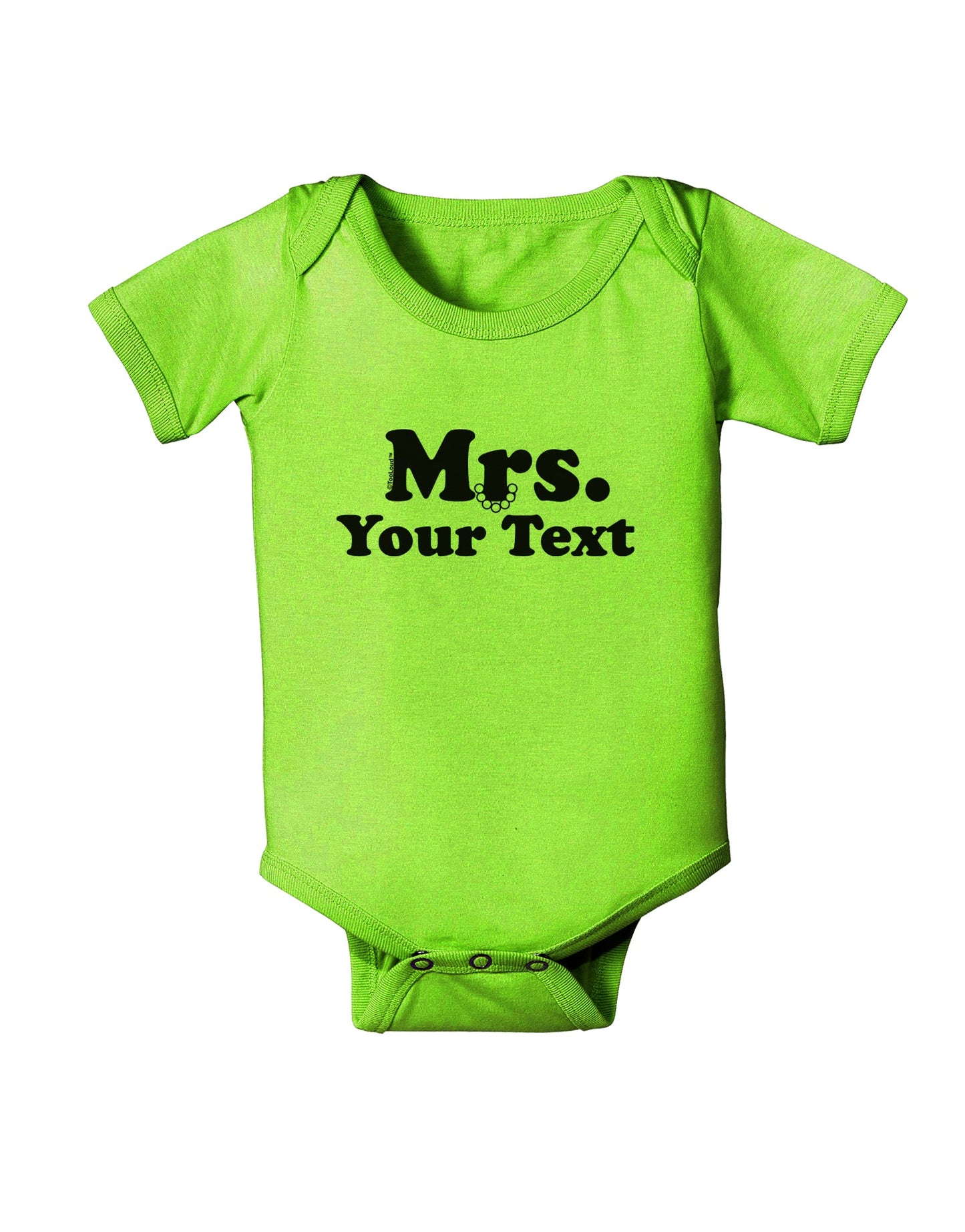 Personalized Mrs Classy Baby Romper Bodysuit by TooLoud-Baby Romper-TooLoud-Lime-Green-06-Months-Davson Sales