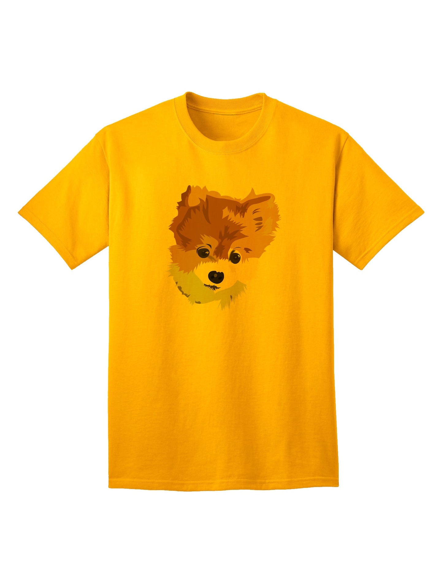 Personalized Pet Art Adult T-Shirt offered by TooLoud-Mens T-shirts-TooLoud-Gold-Small-Davson Sales