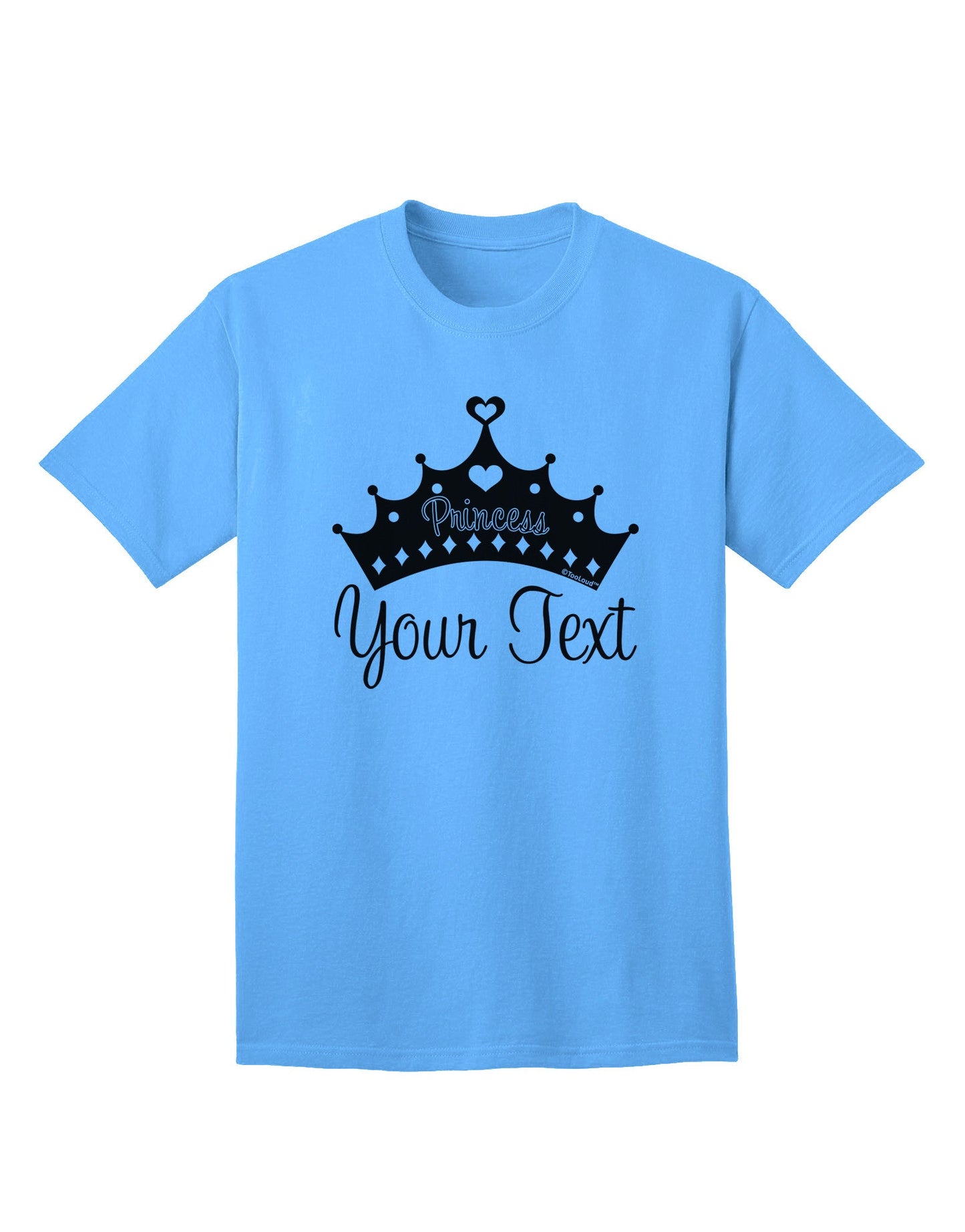 Personalized Princess -Name- Design Adult T-Shirt-Mens T-Shirt-TooLoud-Aquatic-Blue-Small-Davson Sales