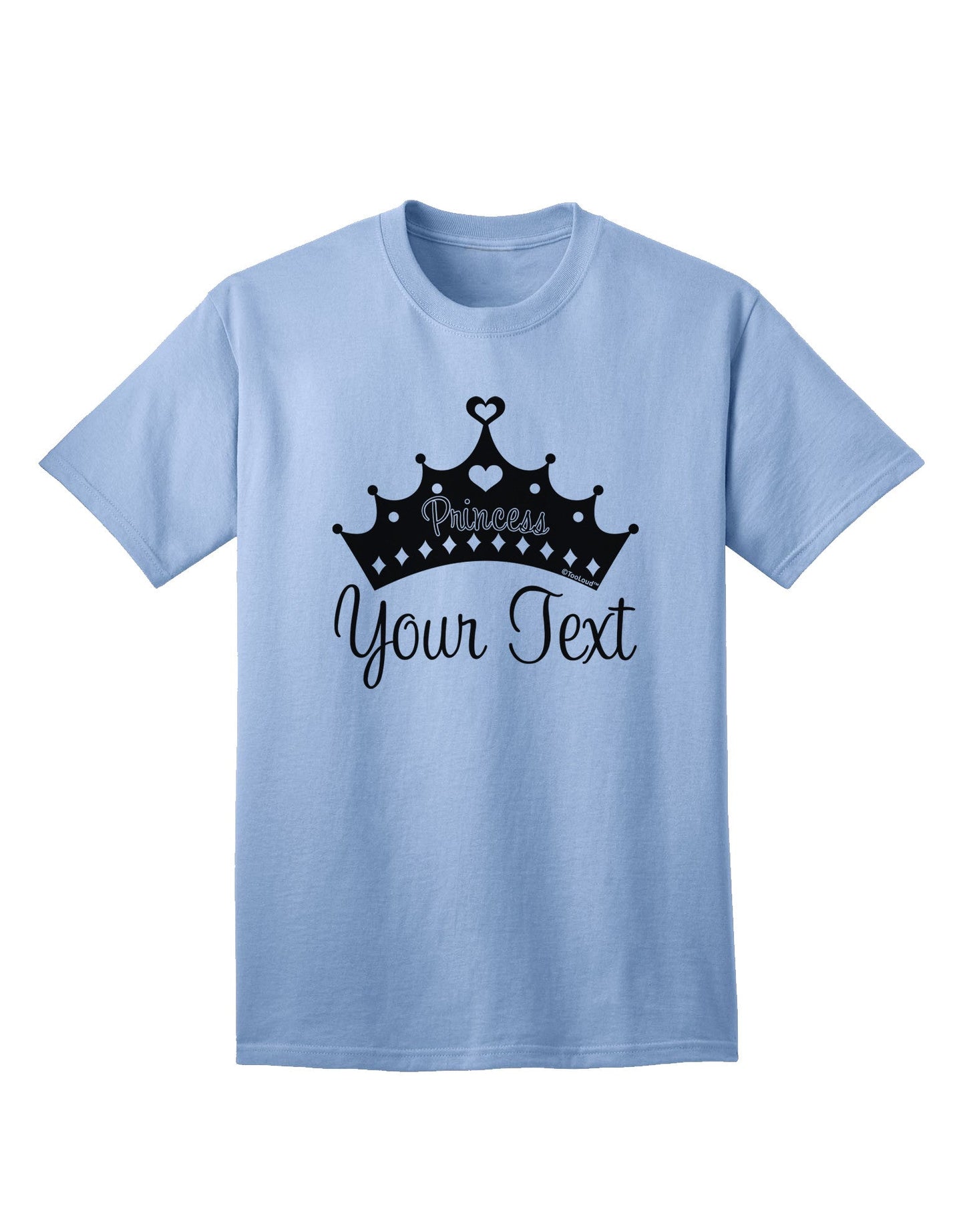 Personalized Princess -Name- Design Adult T-Shirt-Mens T-Shirt-TooLoud-Light-Blue-Small-Davson Sales