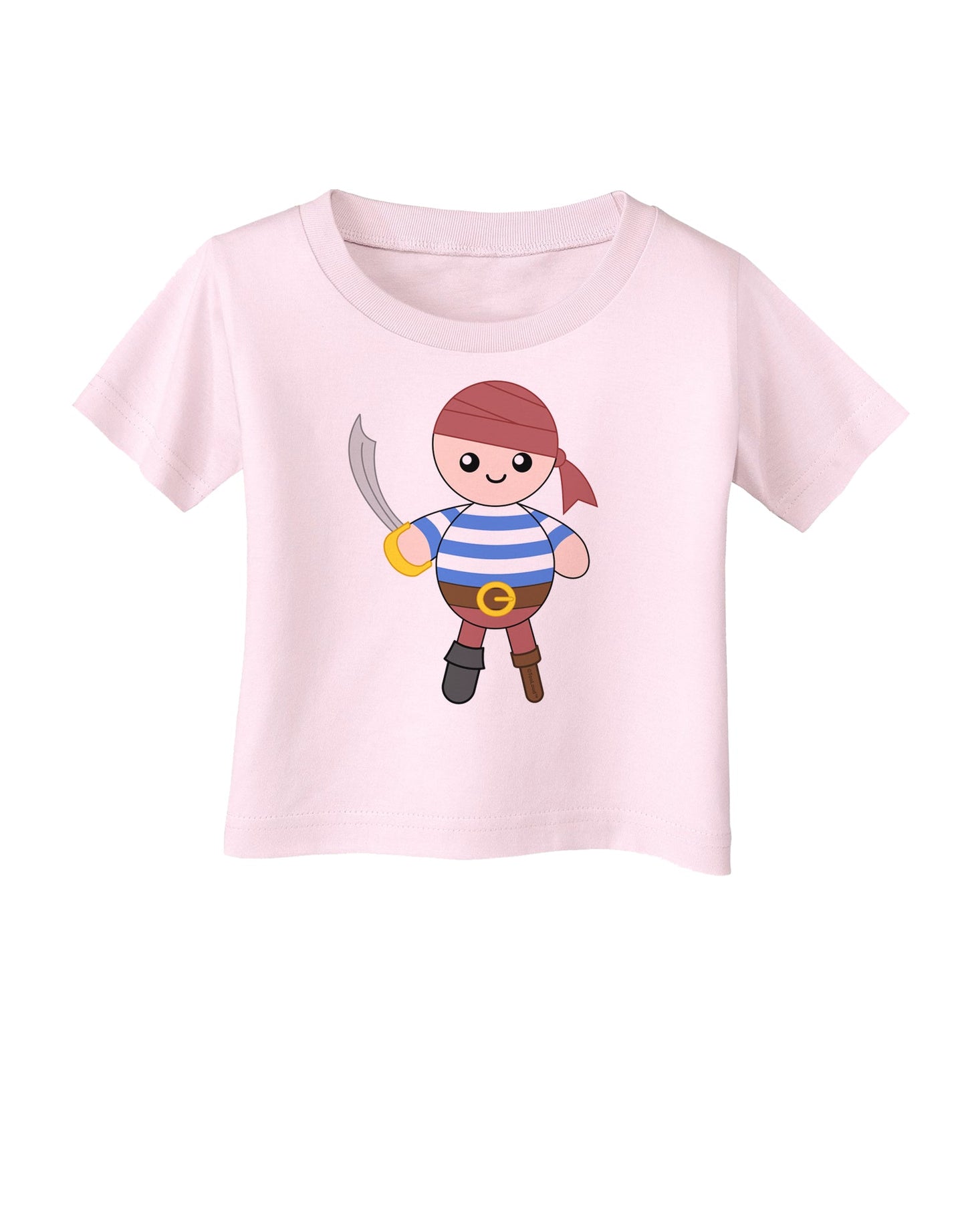 Petey the Pirate - Halloween Infant T-Shirt-Infant T-Shirt-TooLoud-Light-Pink-06-Months-Davson Sales