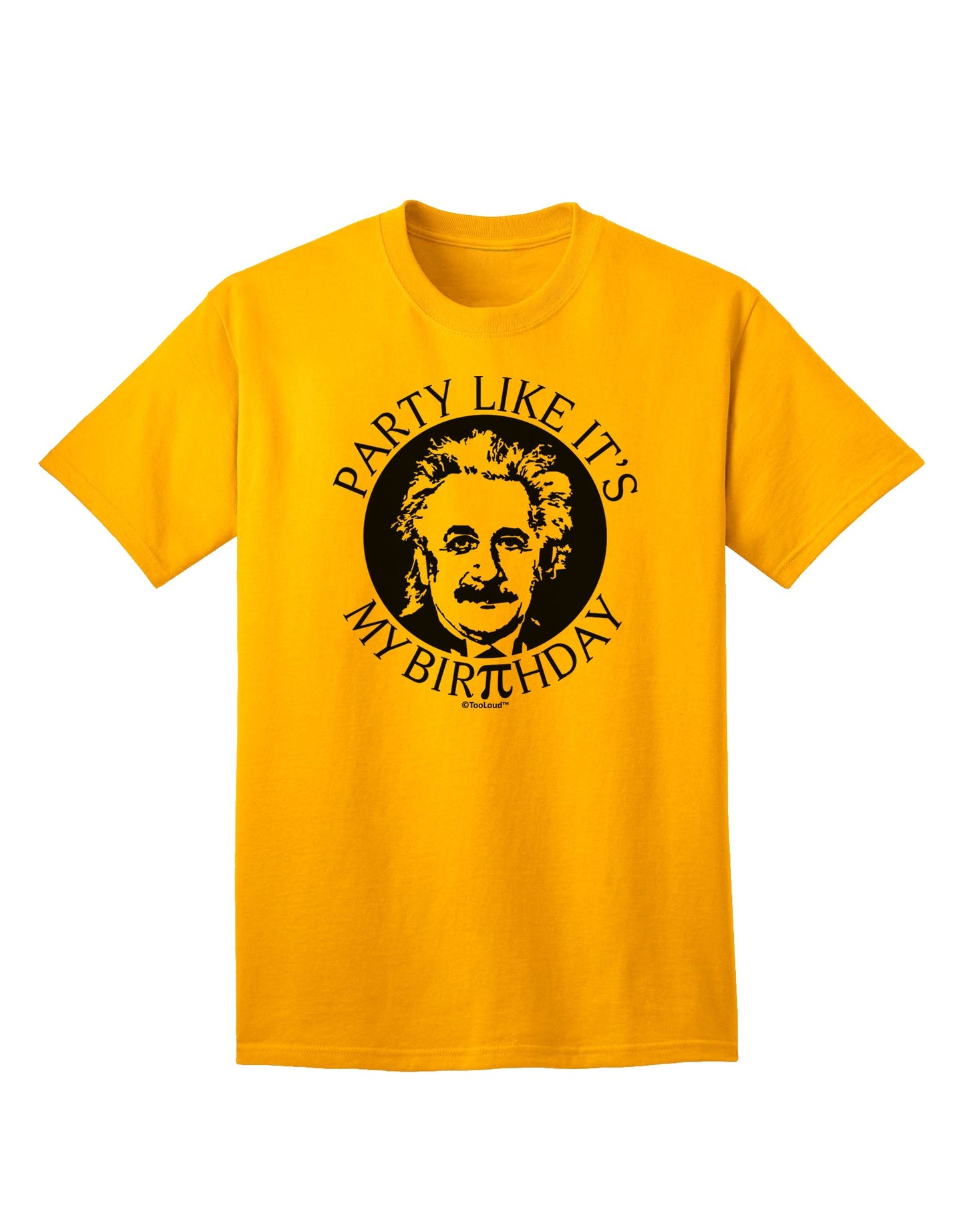 Pi Day and Birthday Adult T-Shirt Design by TooLoud-Mens T-shirts-TooLoud-Gold-Small-Davson Sales