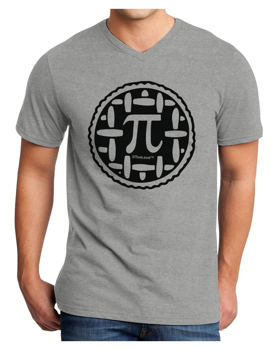 Pi Pie Adult V-Neck T-shirt-Mens T-Shirt-TooLoud-White-Small-Davson Sales