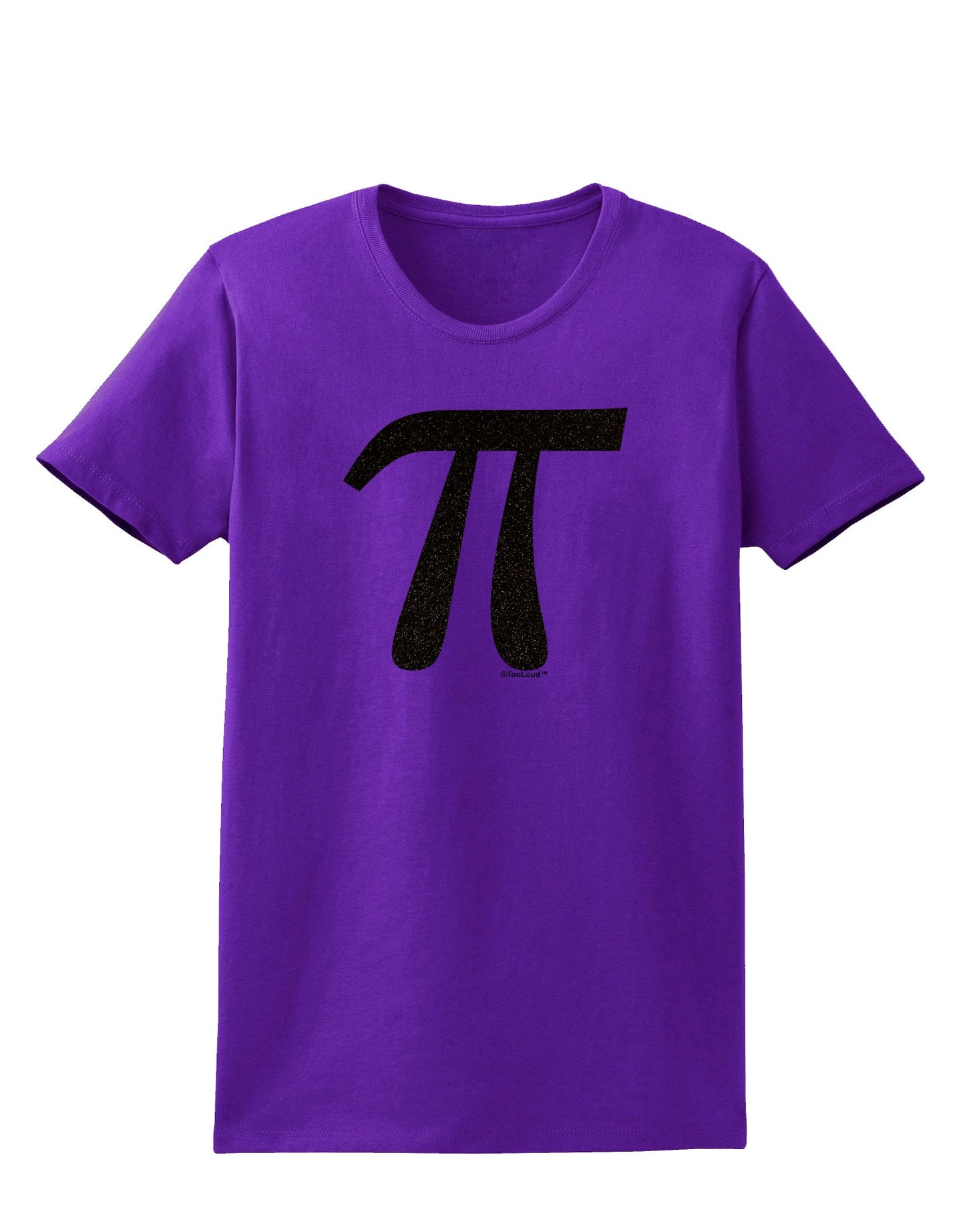 Pi Symbol Glitter - Black Womens Dark T-Shirt by TooLoud-Womens T-Shirt-TooLoud-Purple-X-Small-Davson Sales