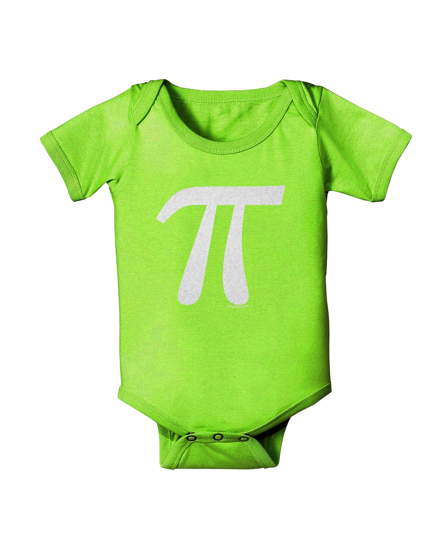 Pi Symbol Glitter - White Baby Romper Bodysuit by TooLoud-Baby Romper-TooLoud-Lime-Green-06-Months-Davson Sales