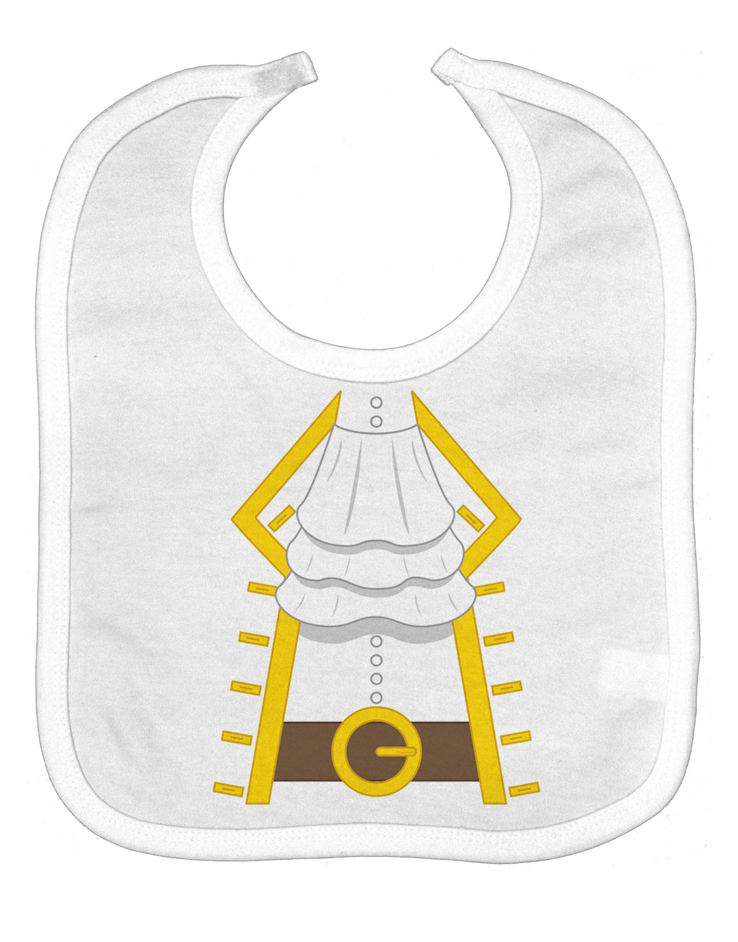 Pirate Captain Costume Gold Baby Bib