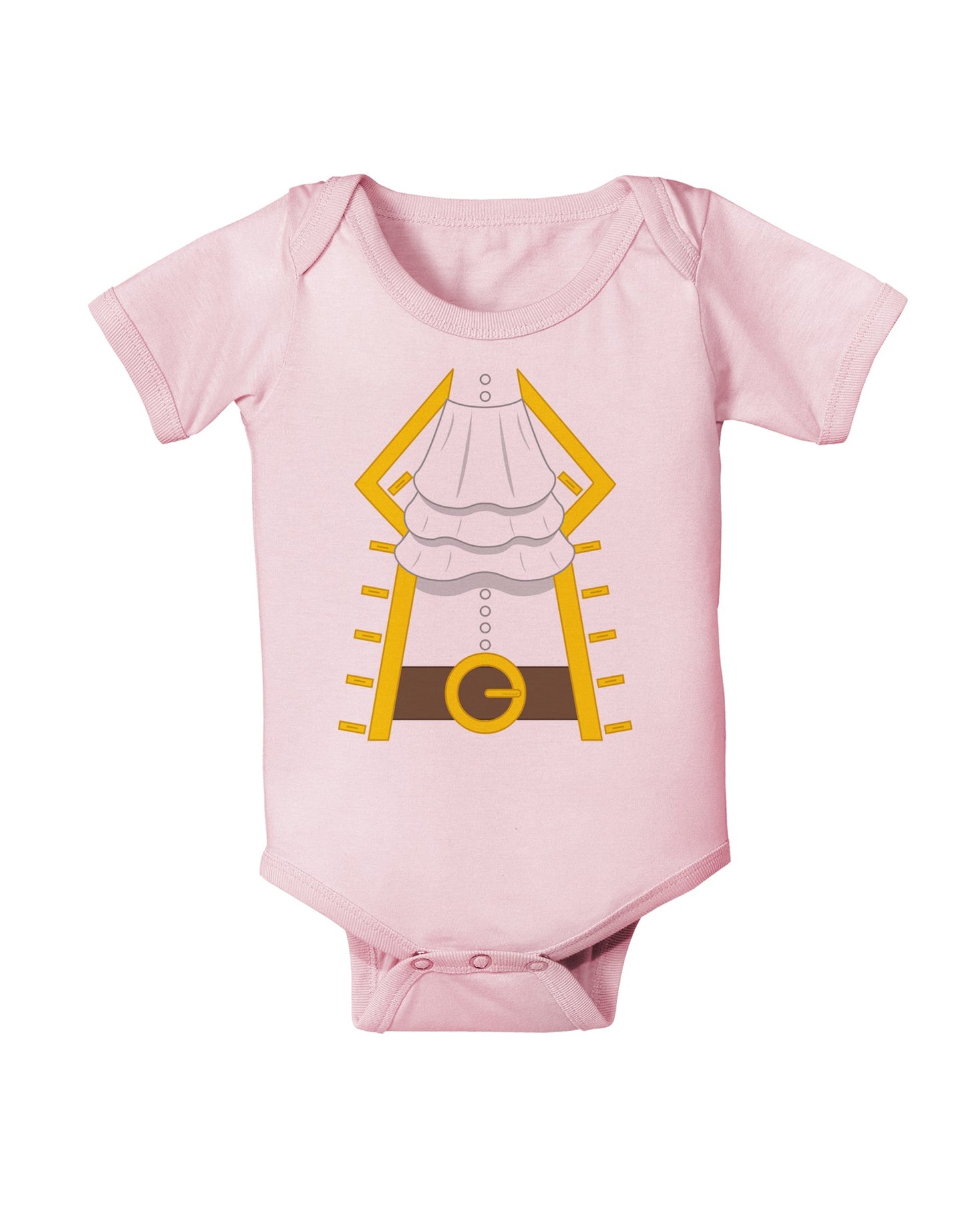 Pirate Captain Costume Gold Baby Romper Bodysuit-Baby Romper-TooLoud-Light-Pink-06-Months-Davson Sales