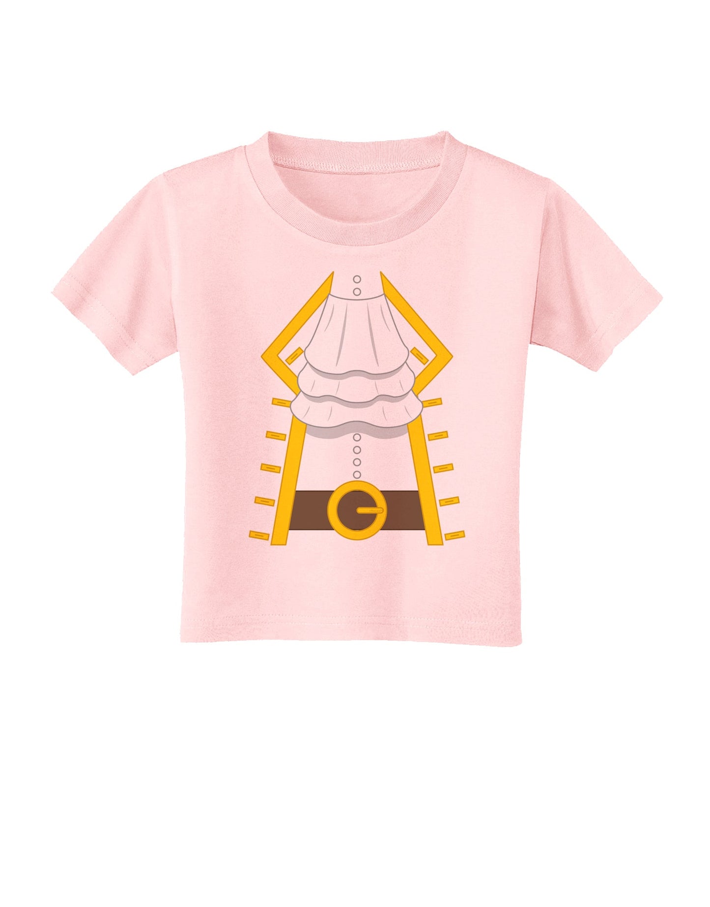 Pirate Captain Costume Gold Toddler T-Shirt-Toddler T-Shirt-TooLoud-Light-Pink-2T-Davson Sales