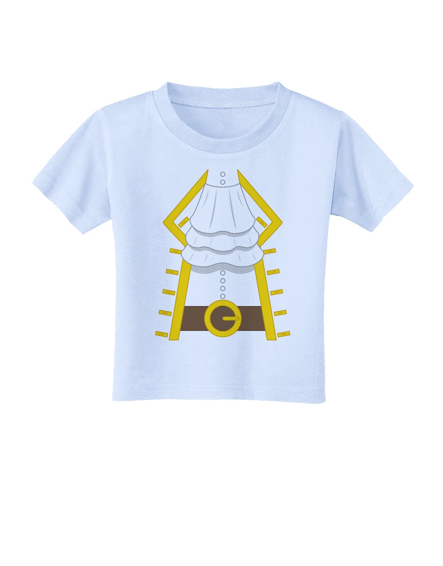Pirate Captain Costume Gold Toddler T-Shirt-Toddler T-Shirt-TooLoud-Light-Blue-2T-Davson Sales