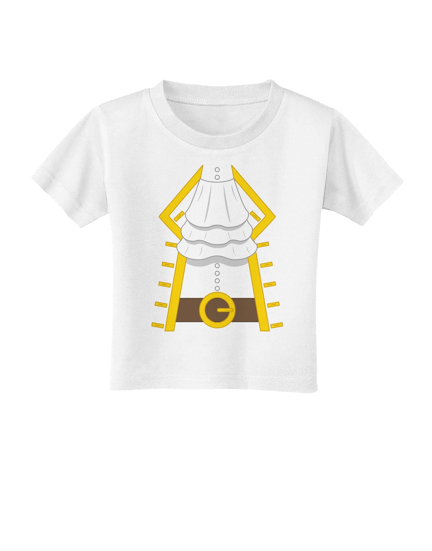 Pirate Captain Costume Gold Toddler T-Shirt-Toddler T-Shirt-TooLoud-White-2T-Davson Sales