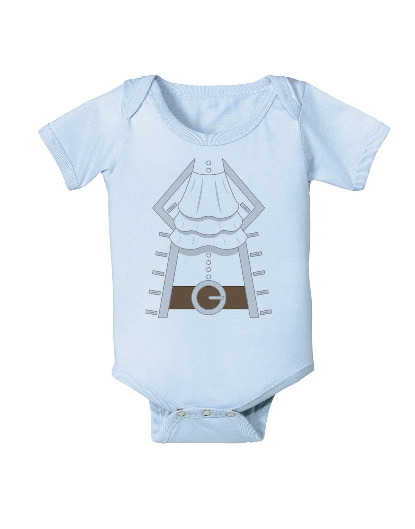 Pirate Captain Costume Silver Baby Romper Bodysuit-Baby Romper-TooLoud-Light-Blue-06-Months-Davson Sales