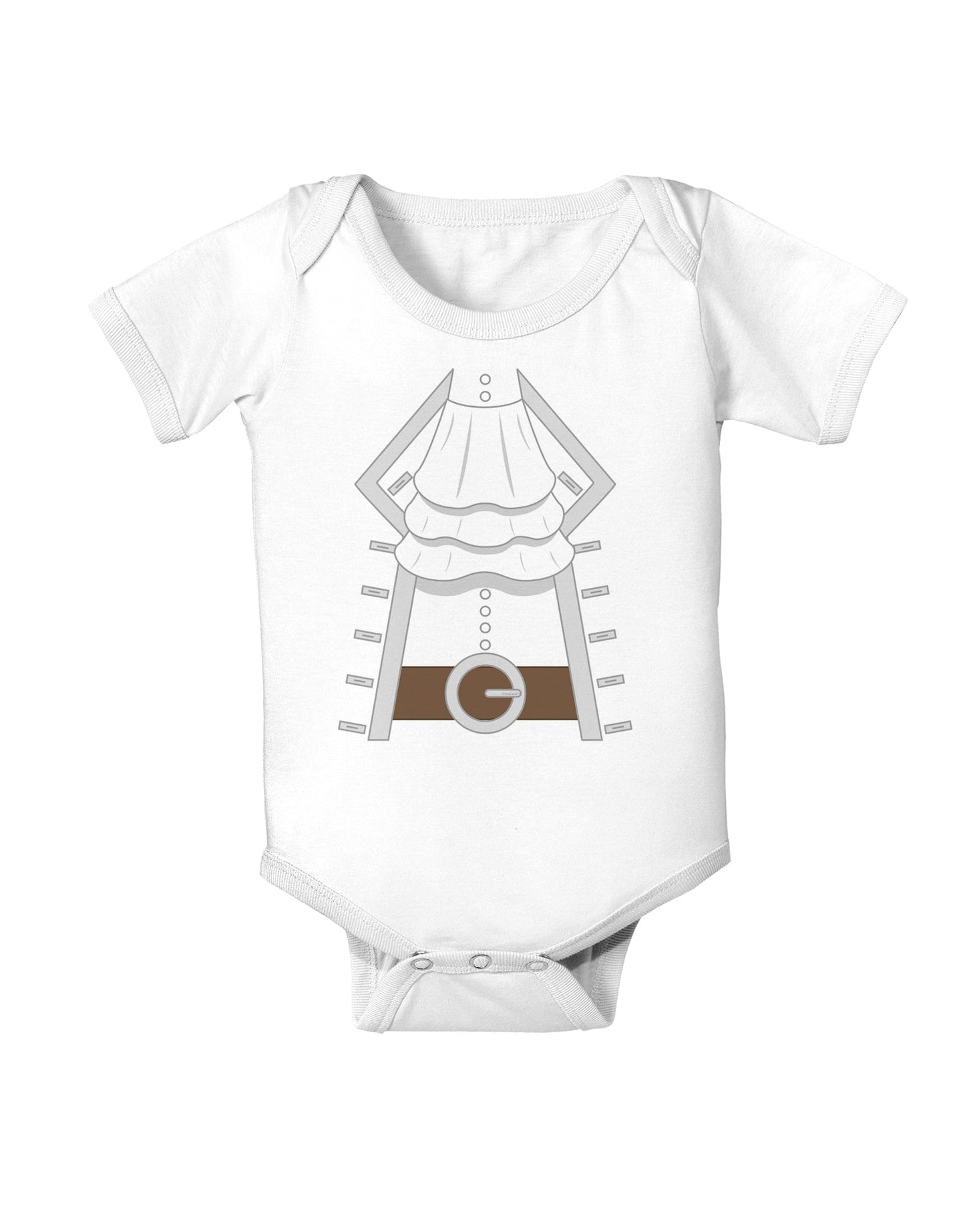 Pirate Captain Costume Silver Baby Romper Bodysuit-Baby Romper-TooLoud-White-06-Months-Davson Sales