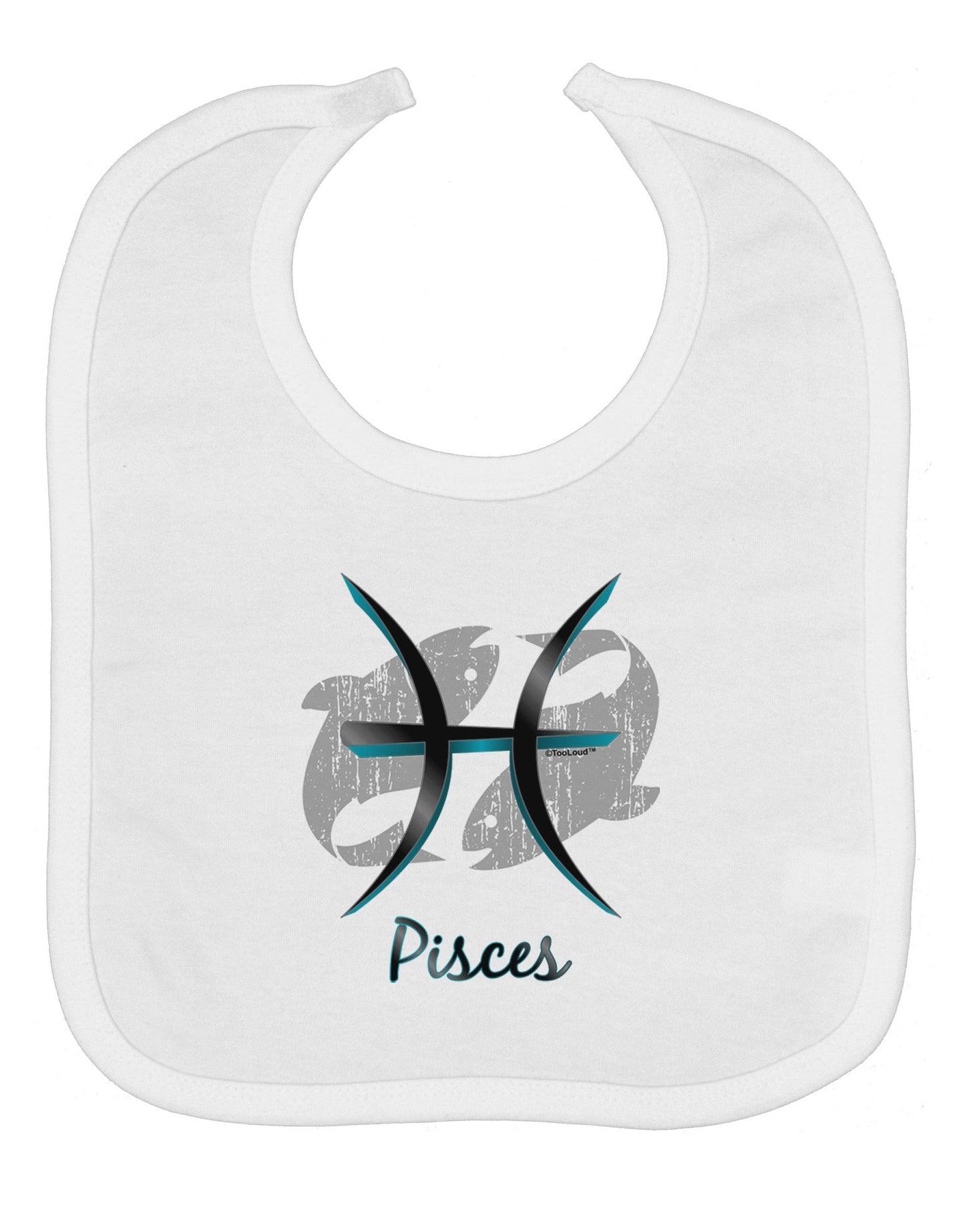 Pisces Symbol Baby Bib
