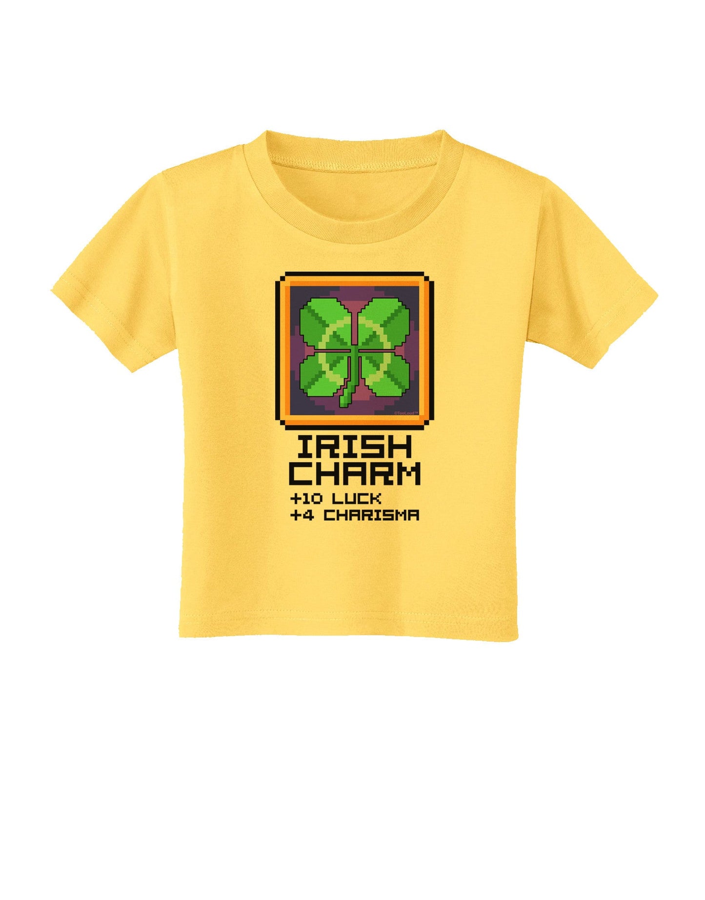 Pixel Irish Charm Item Toddler T-Shirt-Toddler T-Shirt-TooLoud-Yellow-2T-Davson Sales