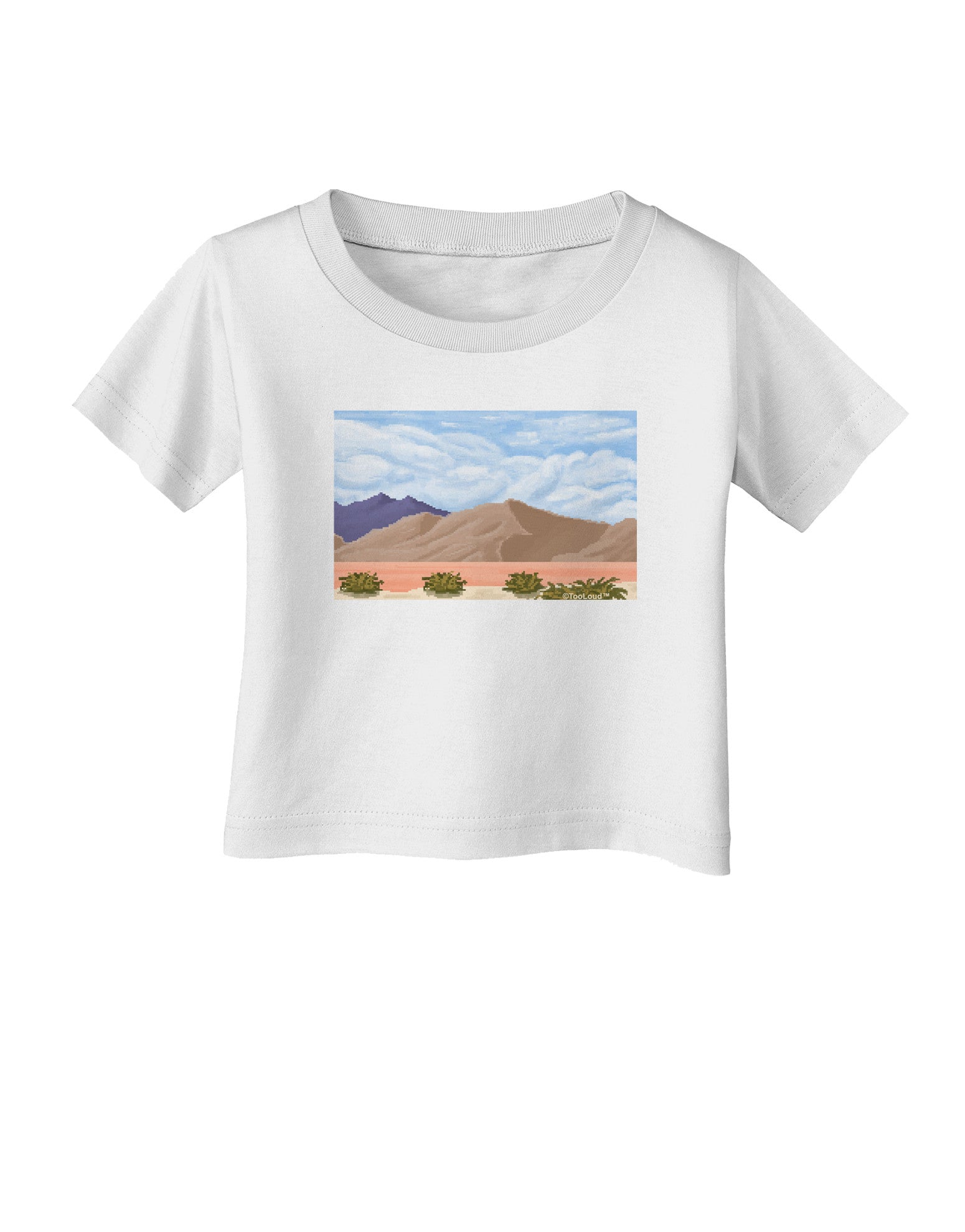 Pixel Landscape - Desert Infant T-Shirt-Infant T-Shirt-TooLoud-White-06-Months-Davson Sales
