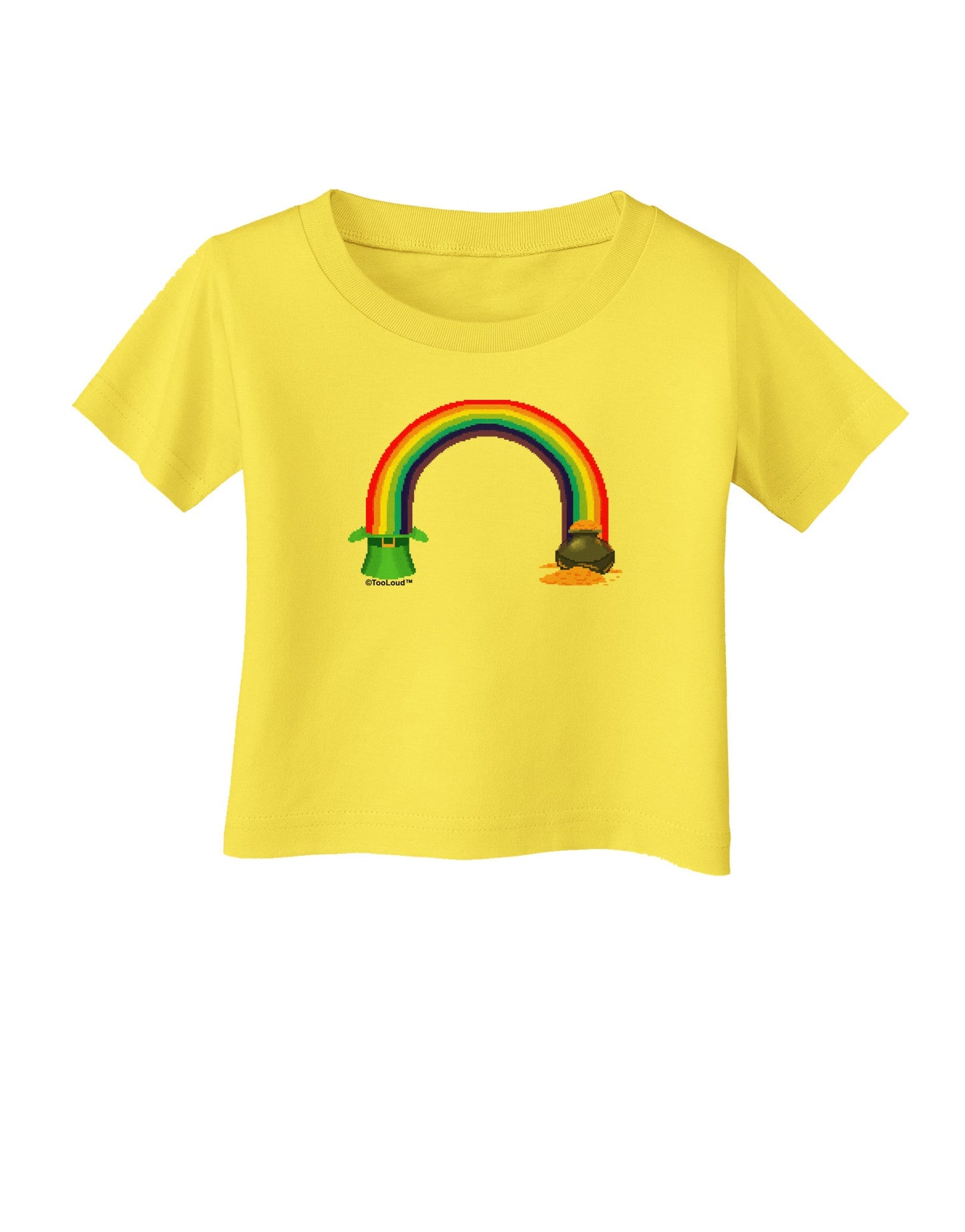 Pixel Pot of Gold Infant T-Shirt-Infant T-Shirt-TooLoud-Yellow-06-Months-Davson Sales