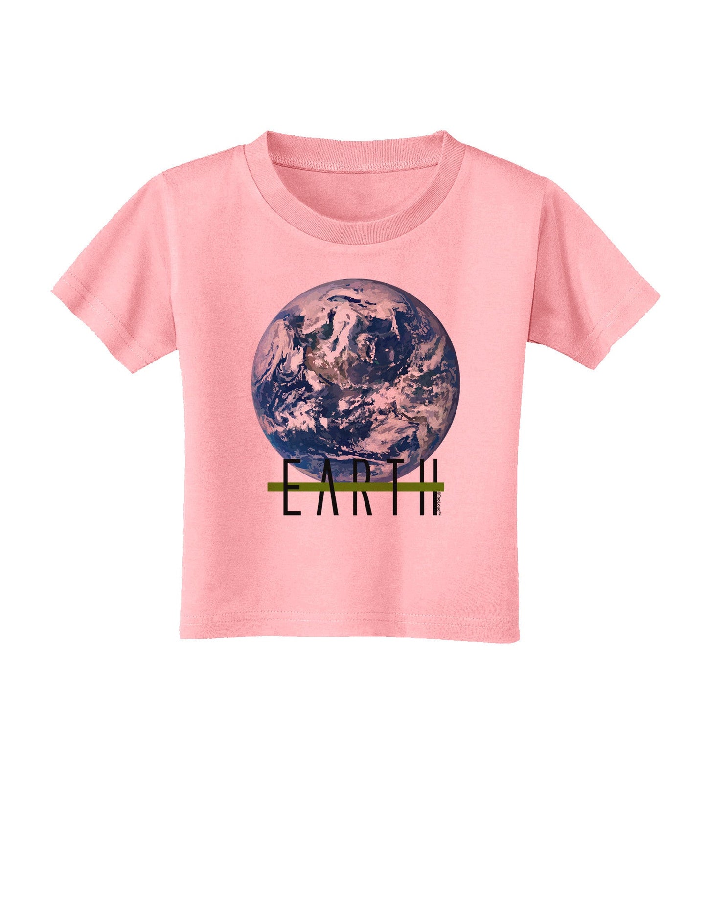 Planet Earth Text Toddler T-Shirt-Toddler T-Shirt-TooLoud-Candy-Pink-2T-Davson Sales
