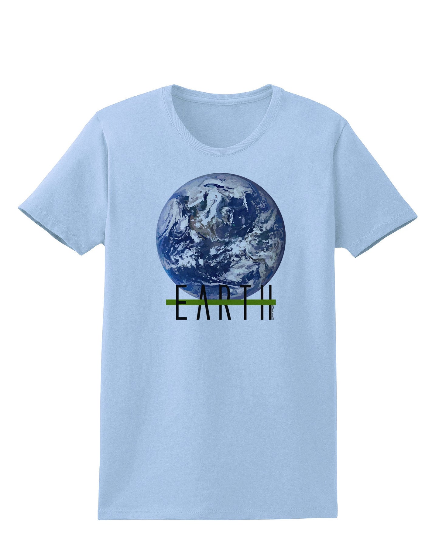 Planet Earth Text Womens T-Shirt-Womens T-Shirt-TooLoud-Light-Blue-X-Small-Davson Sales