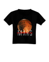 Planet Mars Text Toddler T-Shirt Dark-Toddler T-Shirt-TooLoud-Black-2T-Davson Sales