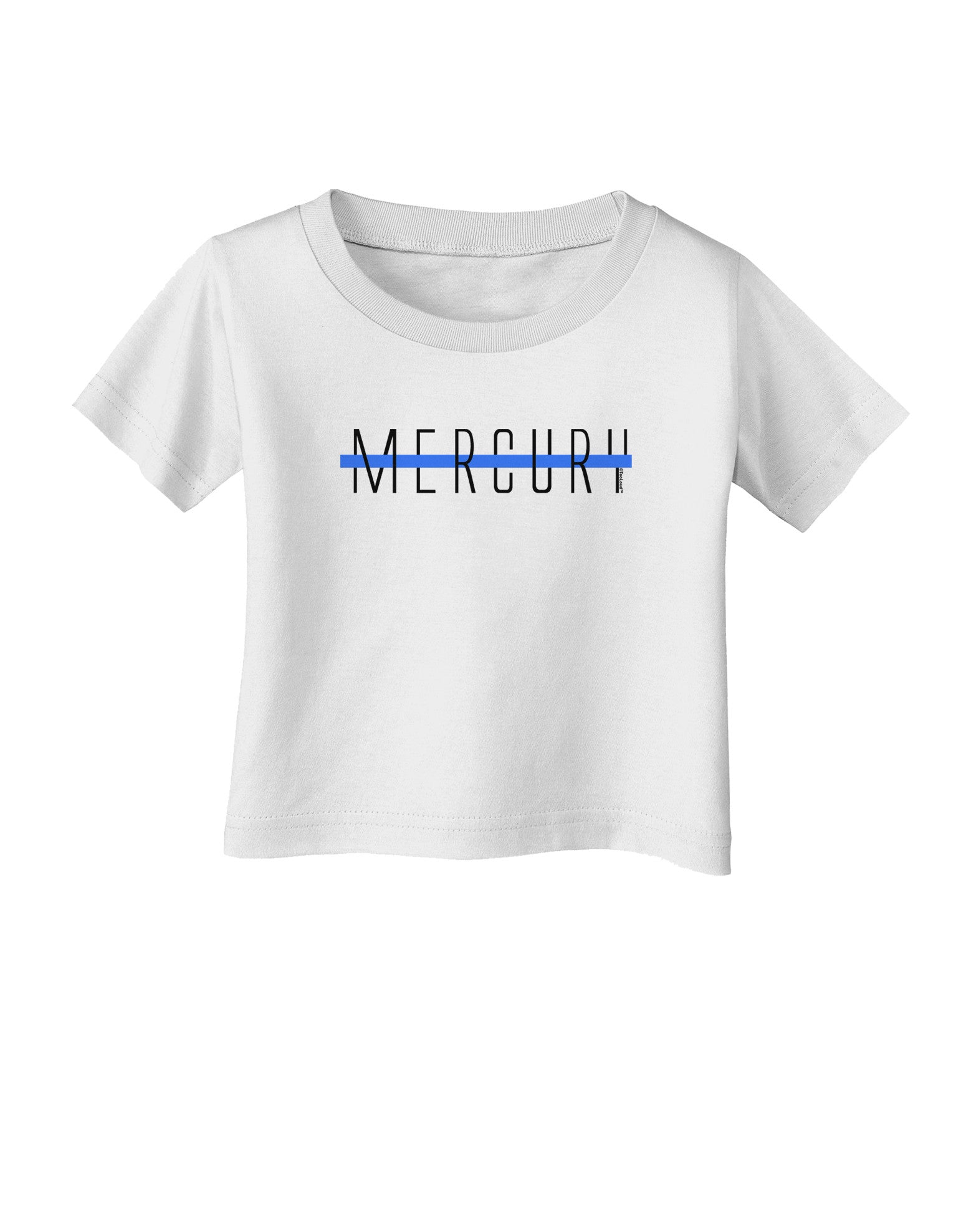 Planet Mercury Text Only Infant T-Shirt-Infant T-Shirt-TooLoud-White-06-Months-Davson Sales