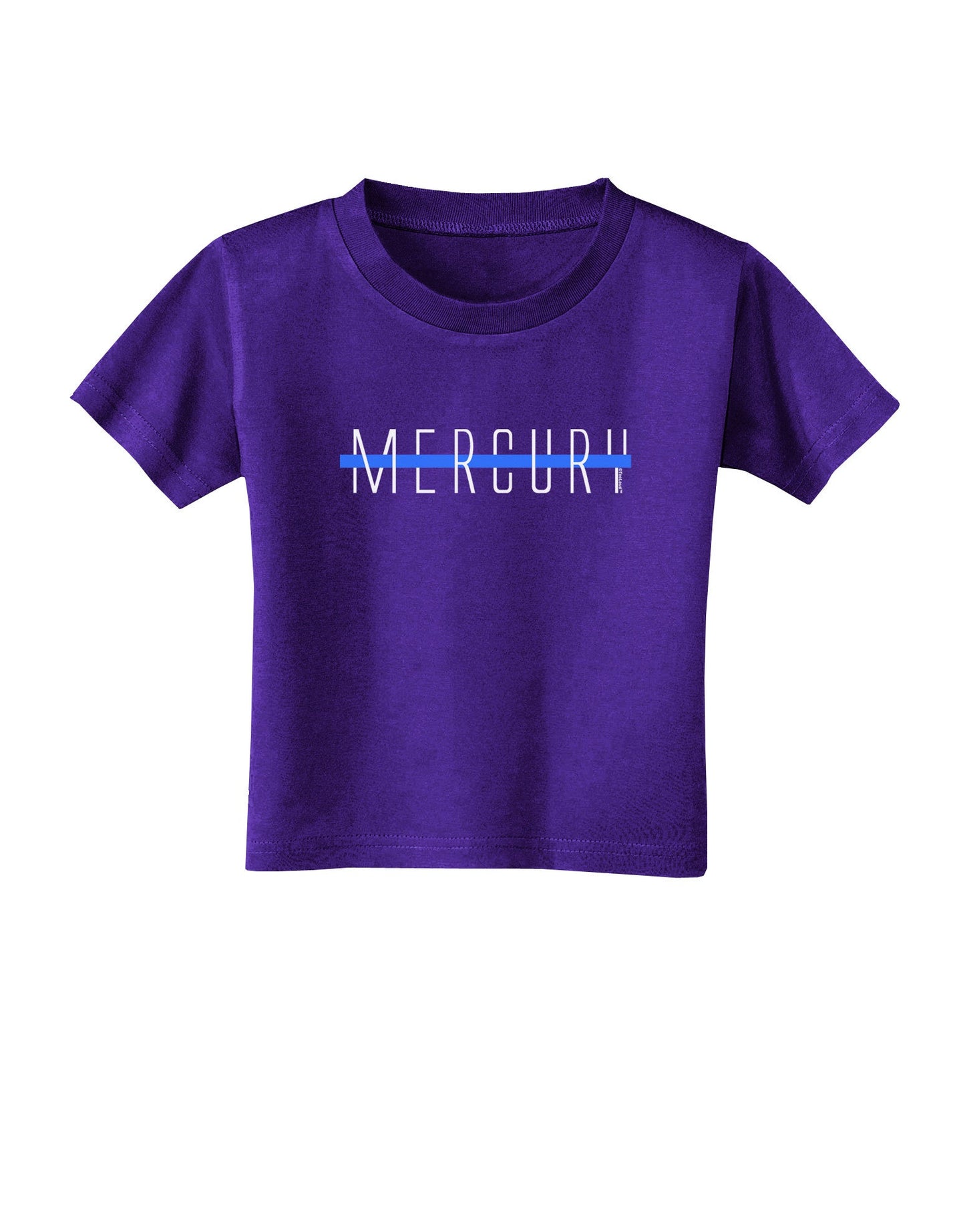 Planet Mercury Text Only Toddler T-Shirt Dark-Toddler T-Shirt-TooLoud-Purple-2T-Davson Sales