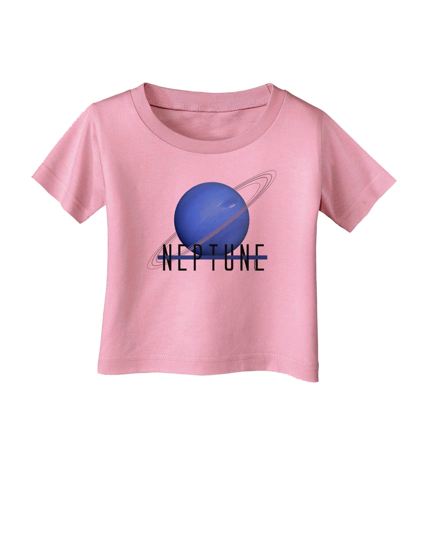 Planet Neptune Text Infant T-Shirt-Infant T-Shirt-TooLoud-Candy-Pink-06-Months-Davson Sales