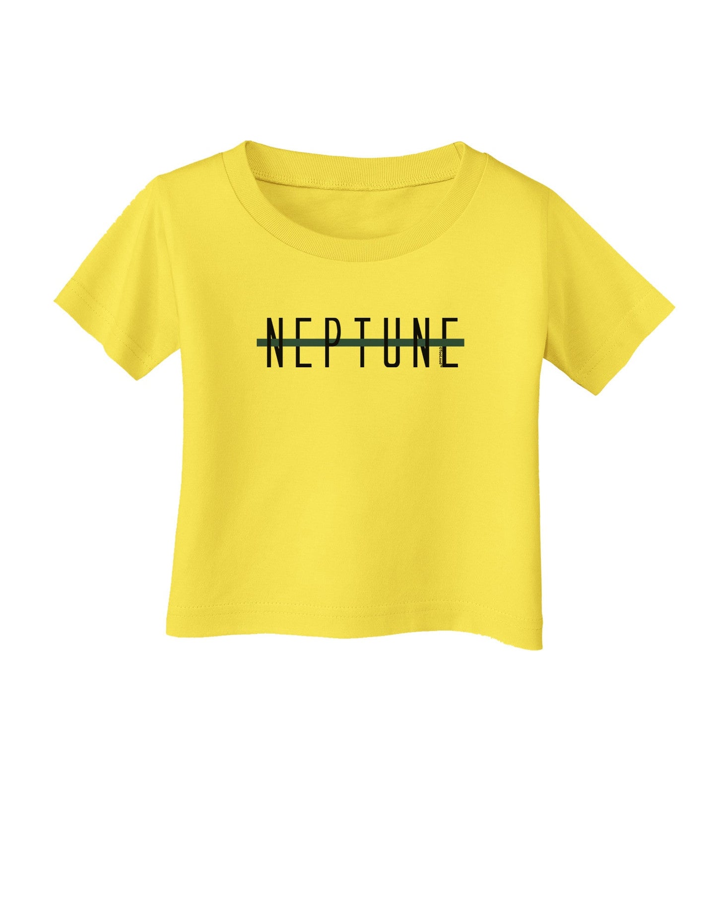 Planet Neptune Text Only Infant T-Shirt-Infant T-Shirt-TooLoud-Yellow-06-Months-Davson Sales